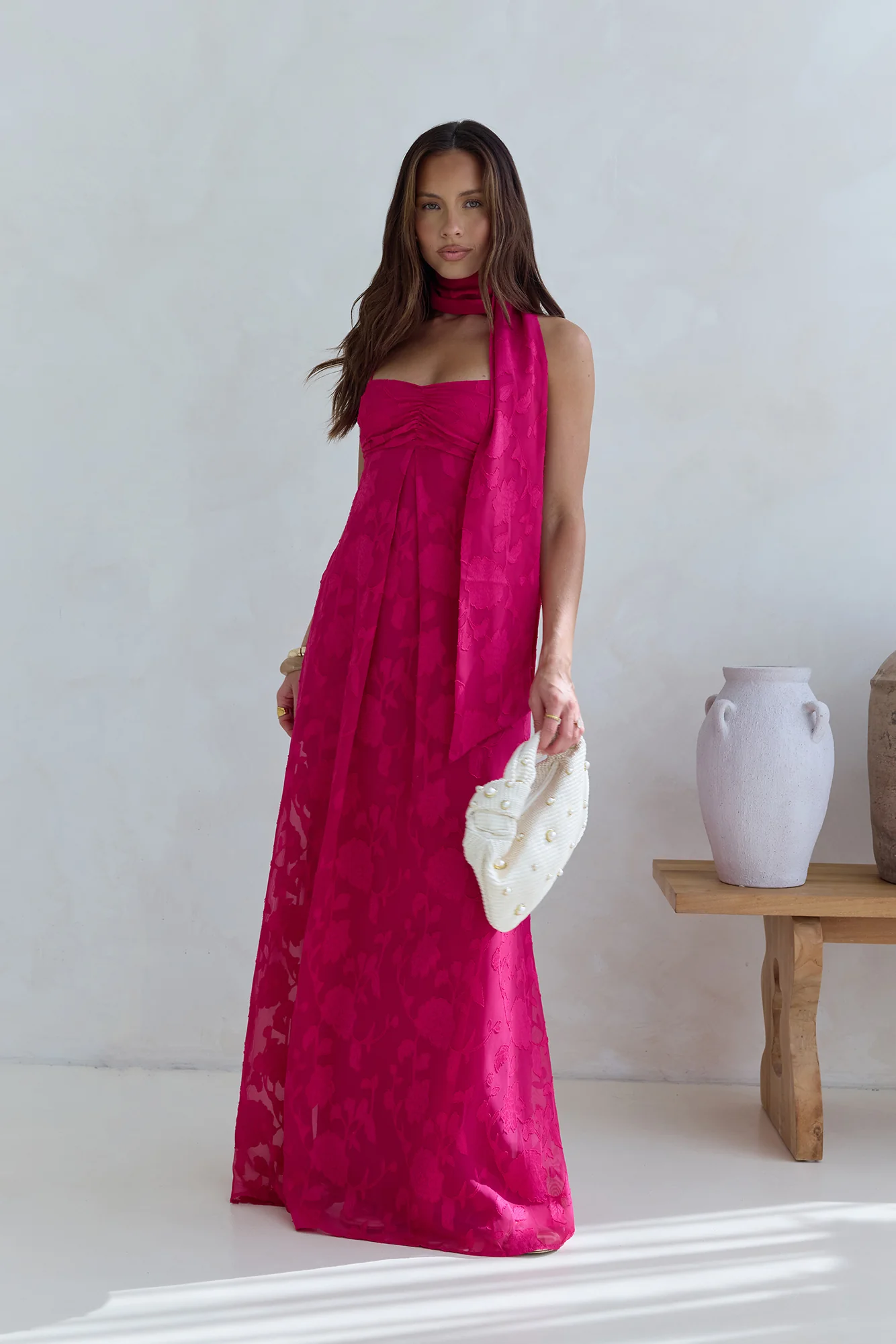 Flirt With Fire Maxi Dress Pink