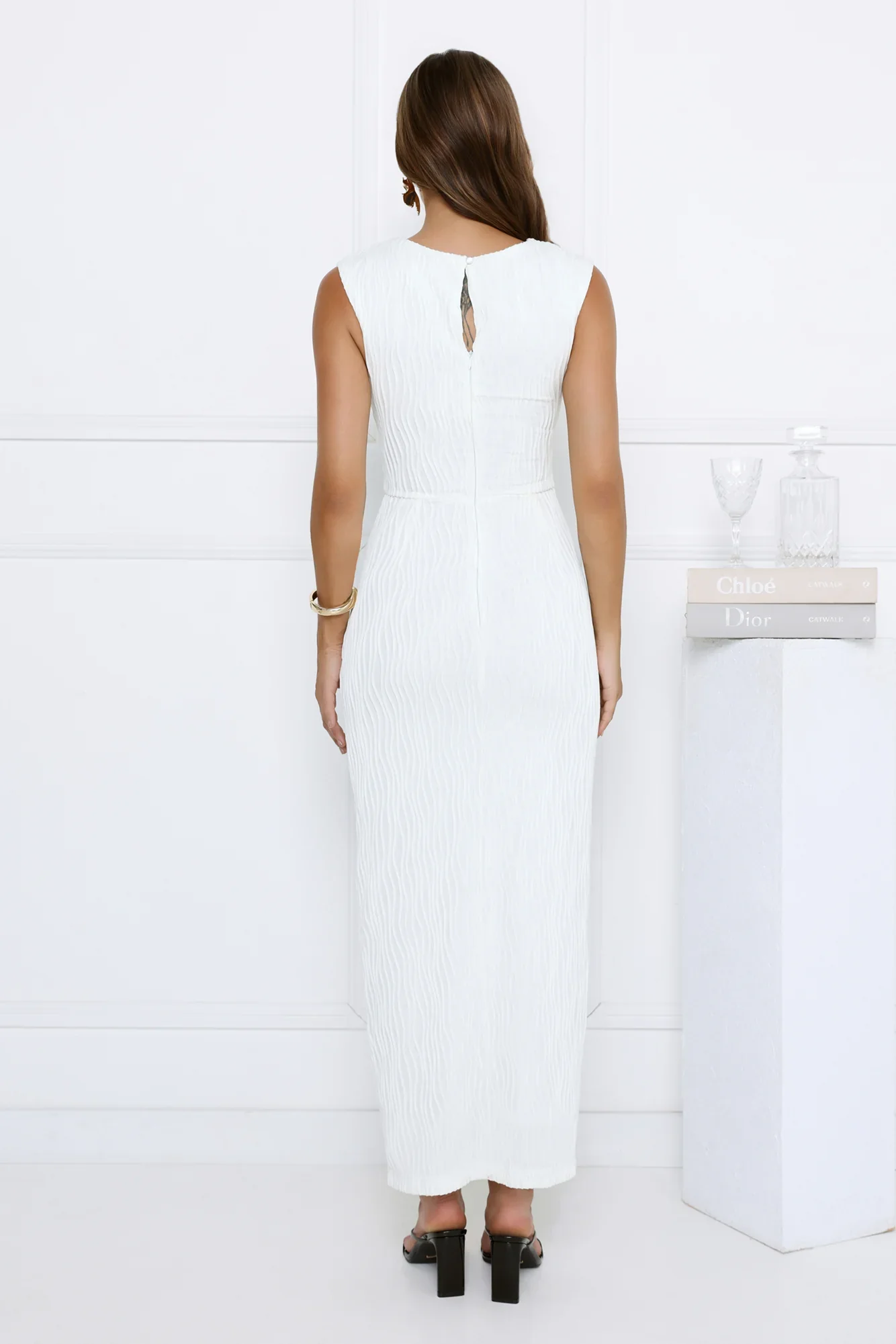 Country Air Midi Dress White - luluinthesky