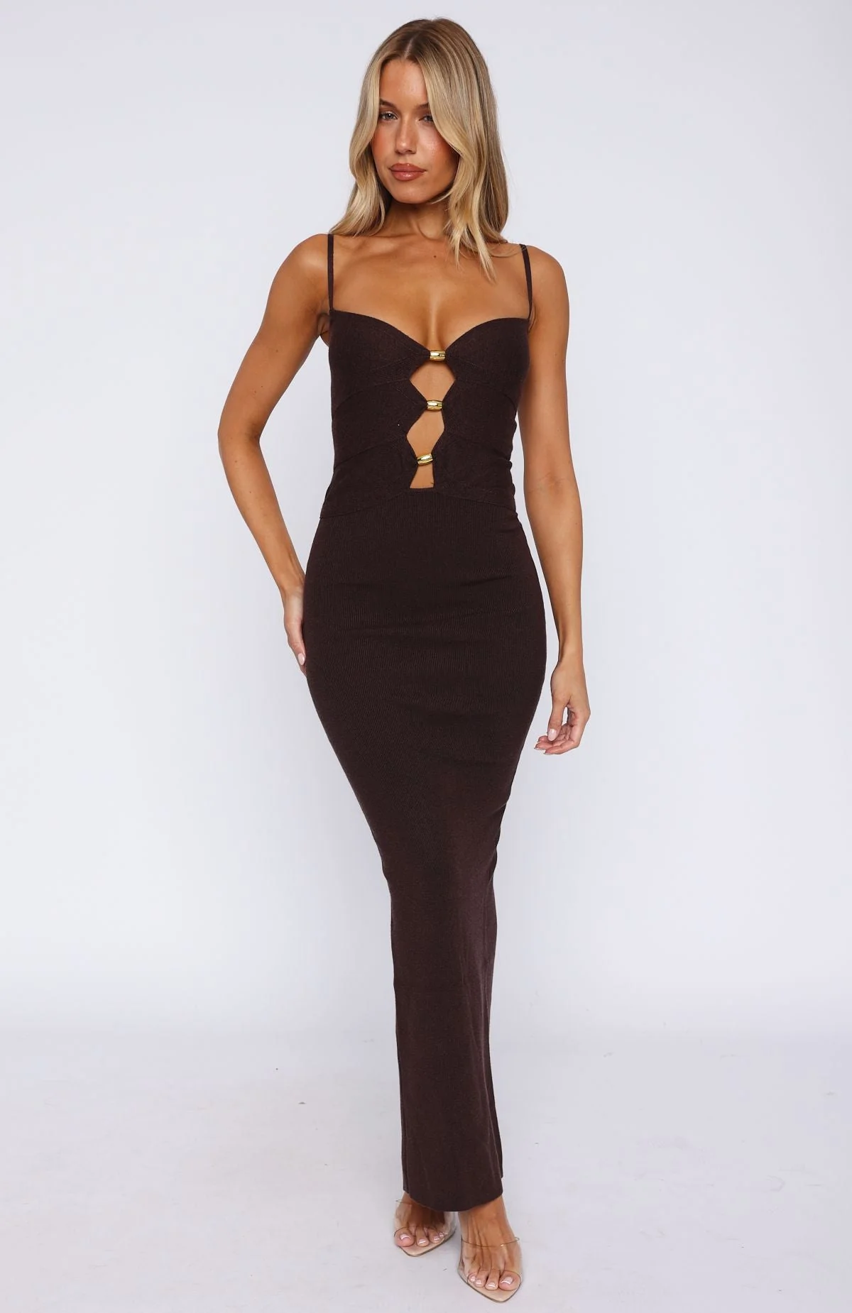 Break It Off Maxi Dress Espresso