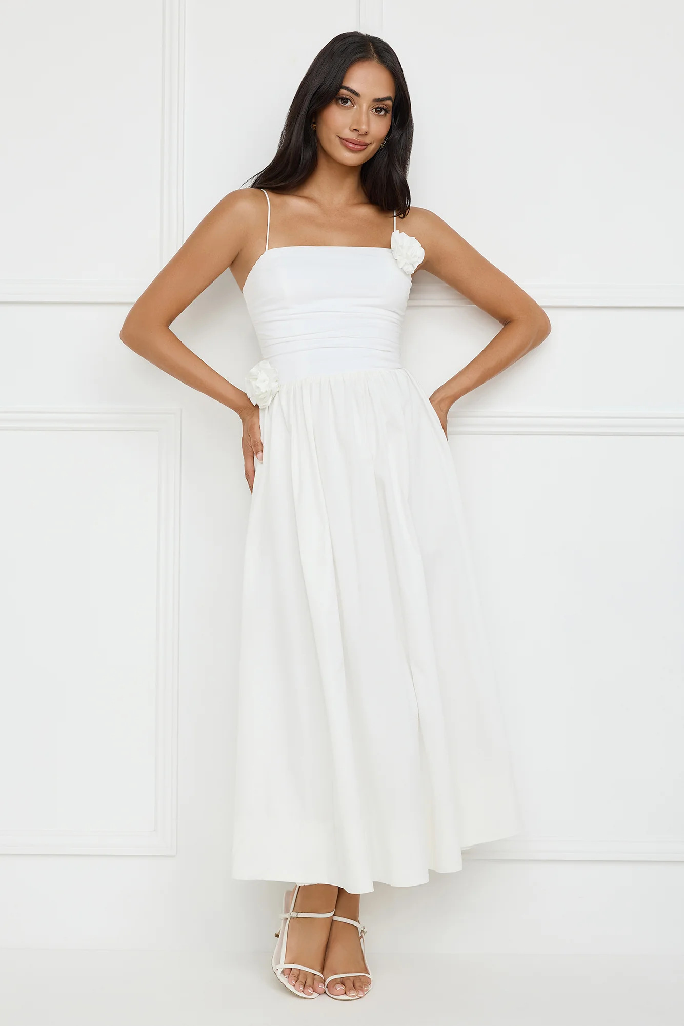 Trendsetter's Way Maxi Dress White - luluinthesky