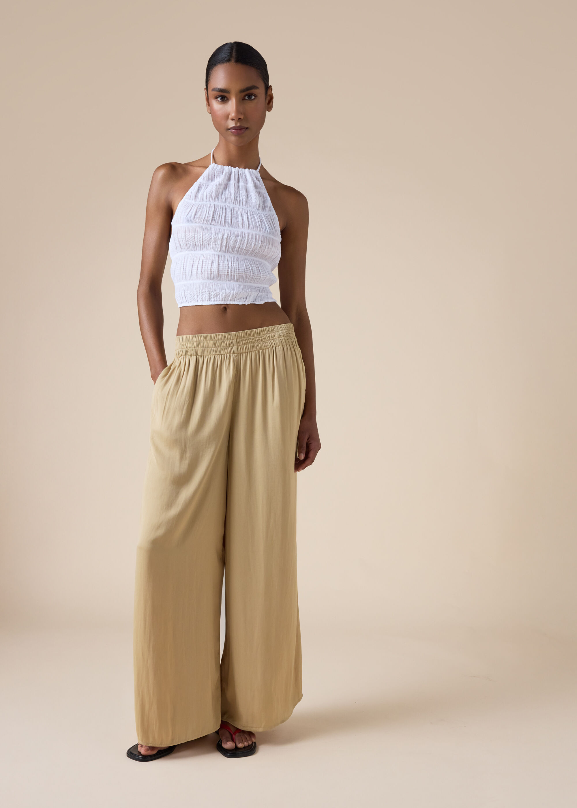 Shiny Palazzo Pants