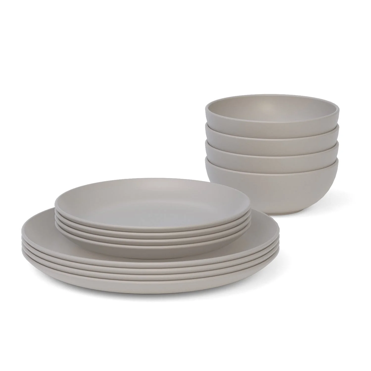 Vogeelle Dining Essentials 12 Piece Round Set - Stone
