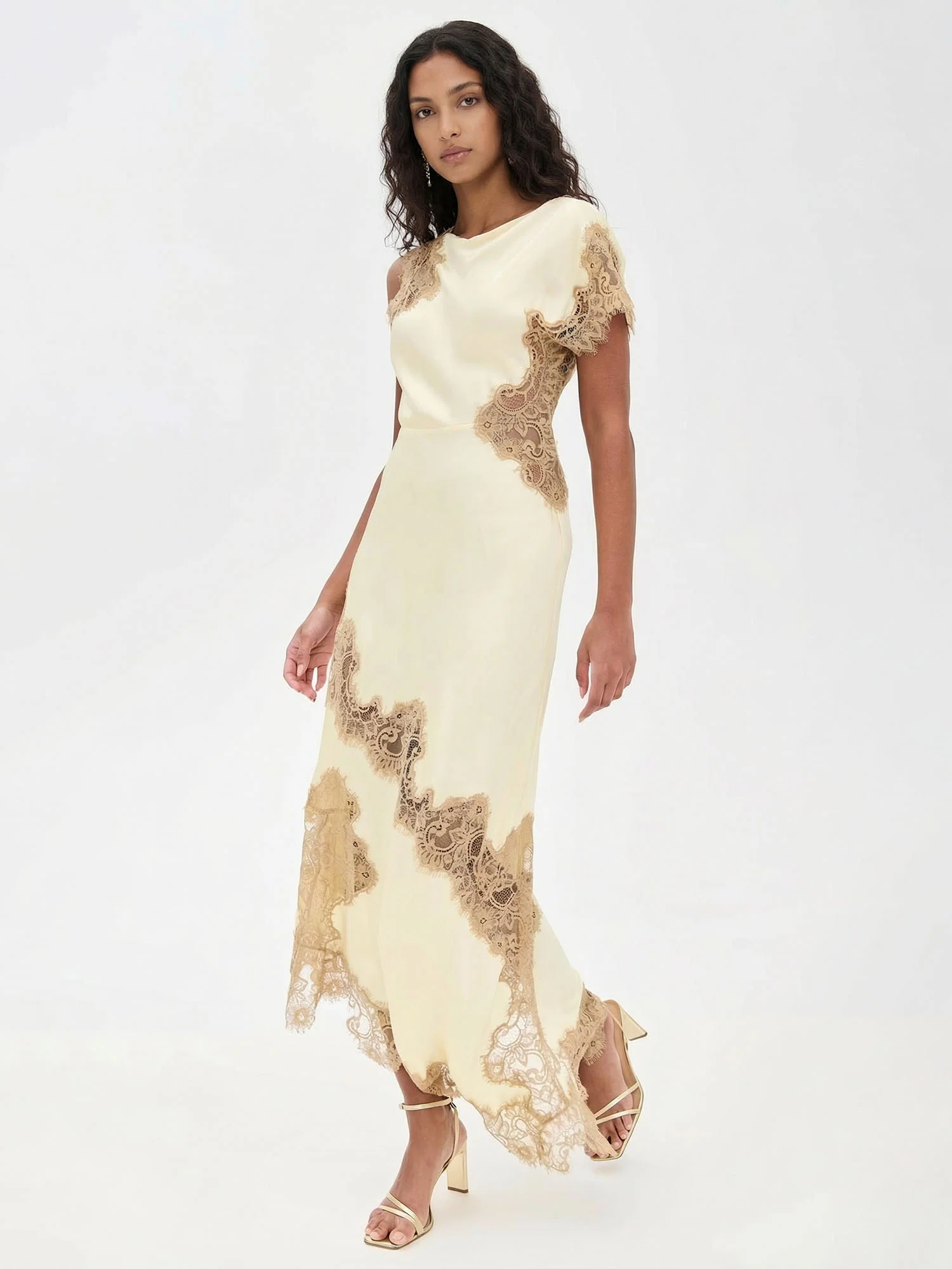 Lace Whisper Midi Dress