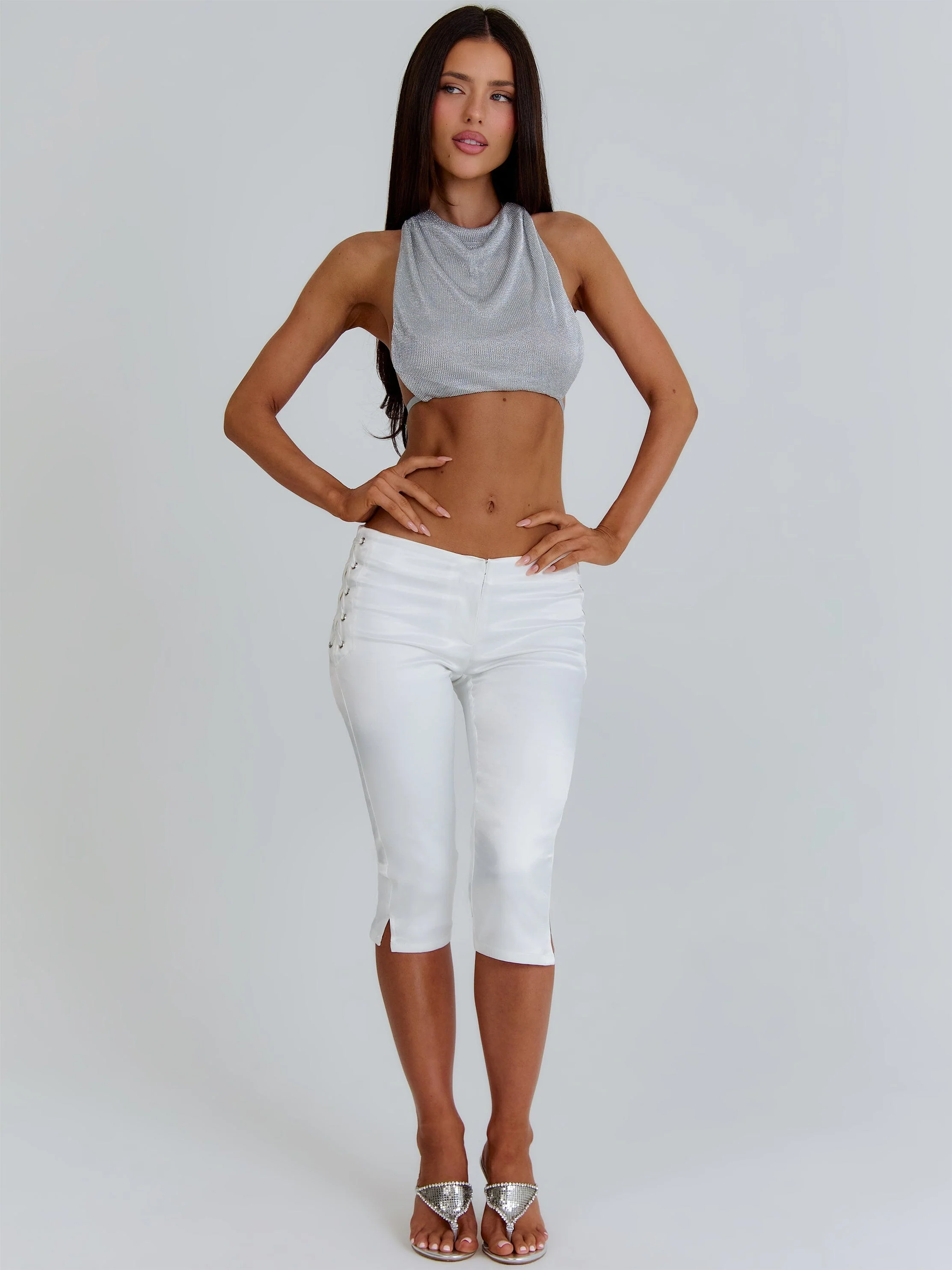 JAKAIA CAPRI PANTS WHITE