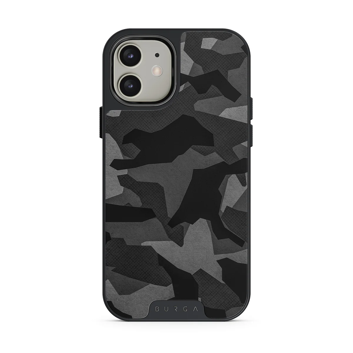 Night Black Camouflage - iPhone 12 ケース