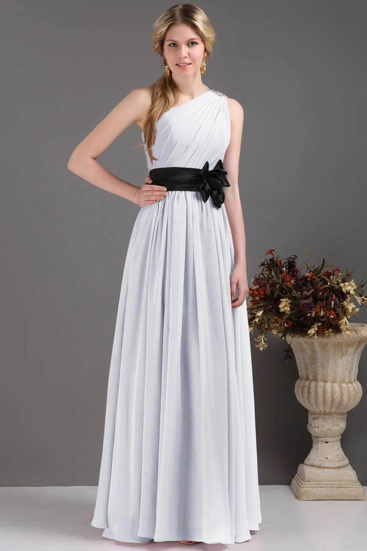 Sheath-Column Floor Length Bridesmaids Dress COSF14001