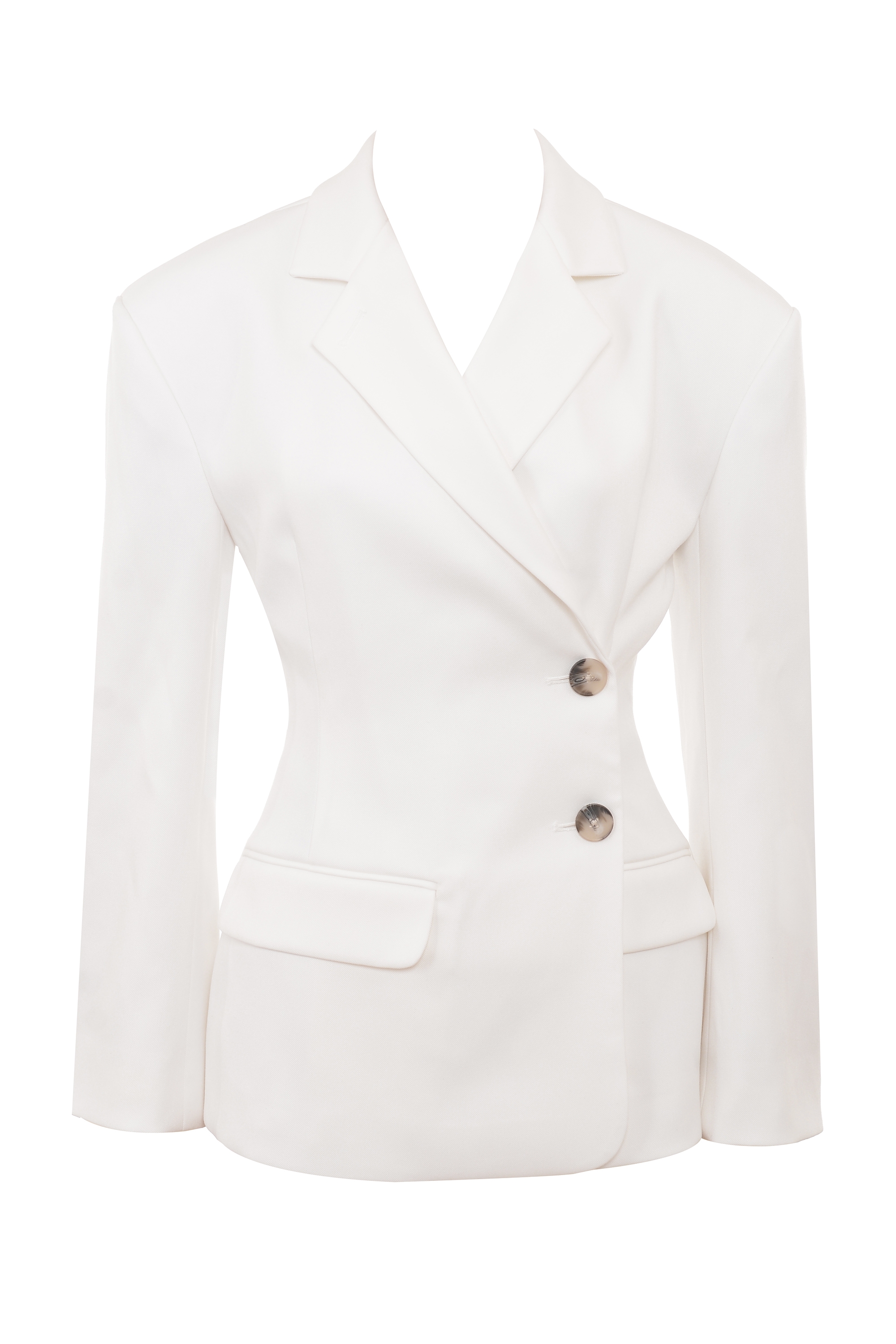 White Hourglass Blazer