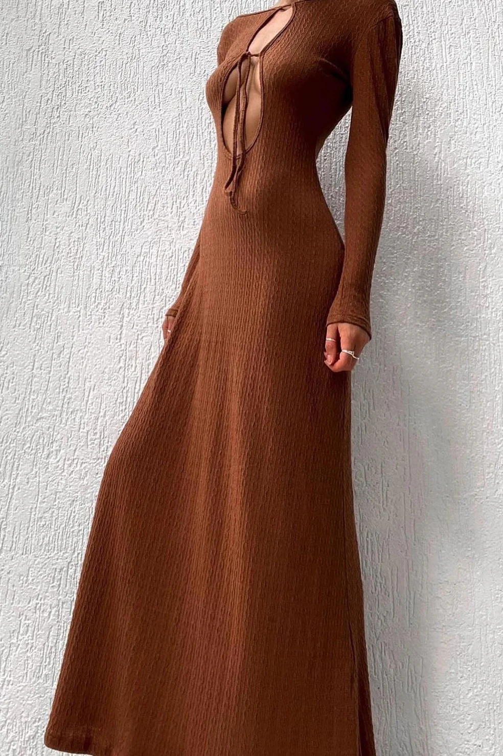 SNDYS Tallulah Maxi Dress Chestnut
