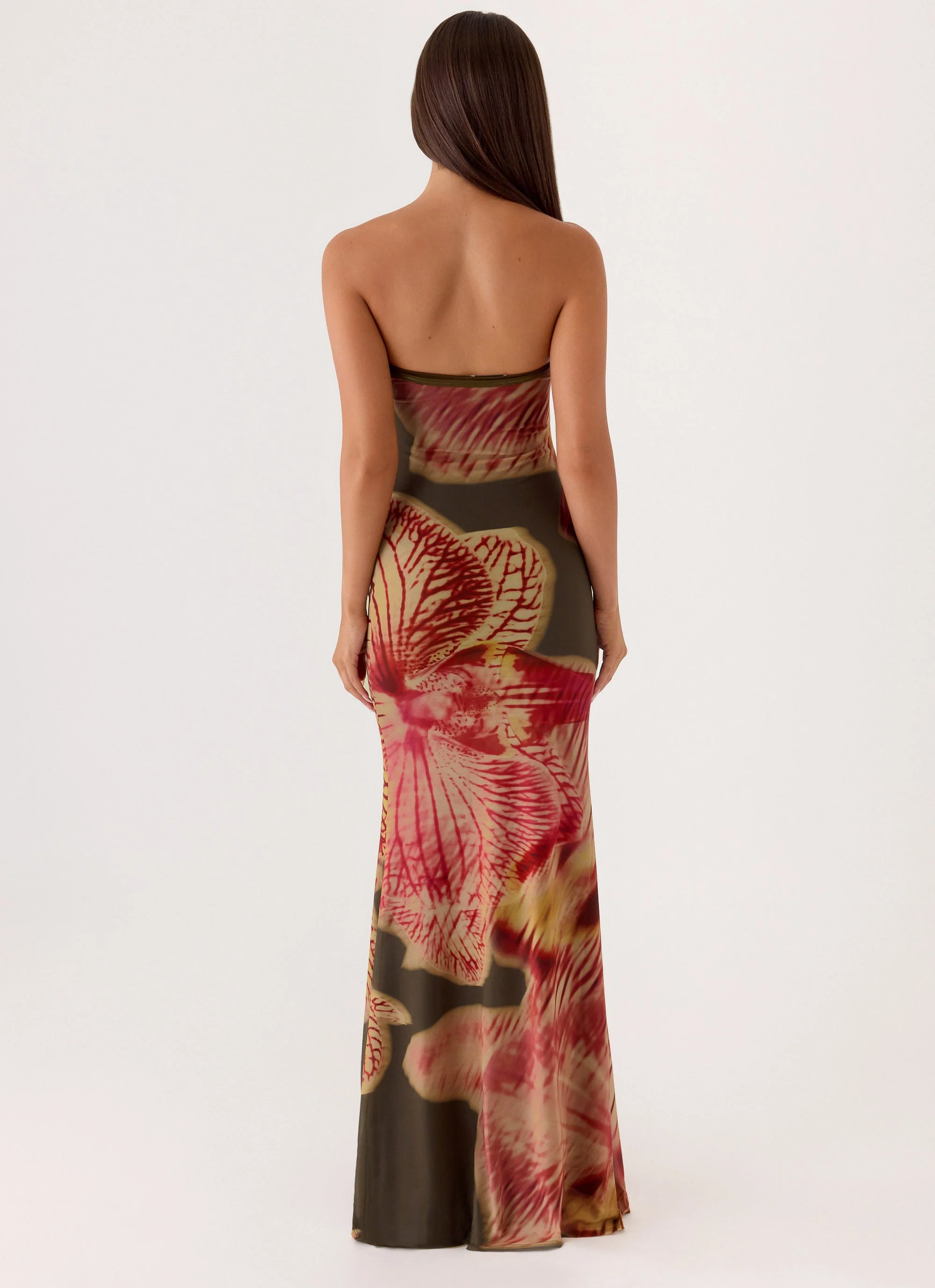 Iroha Strapless Maxi Dress - Jungle Grove - luluinthesky