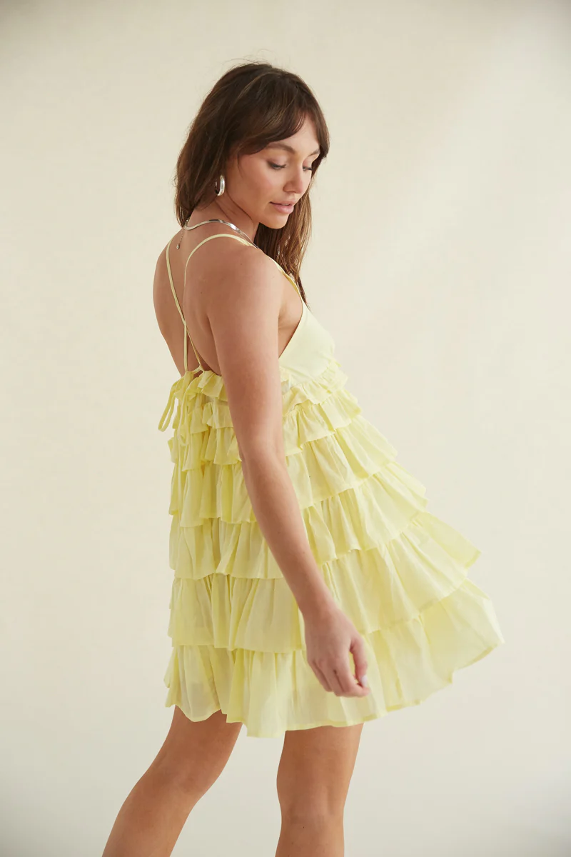 Ella Tiered Ruffle Babydoll Mini Dress