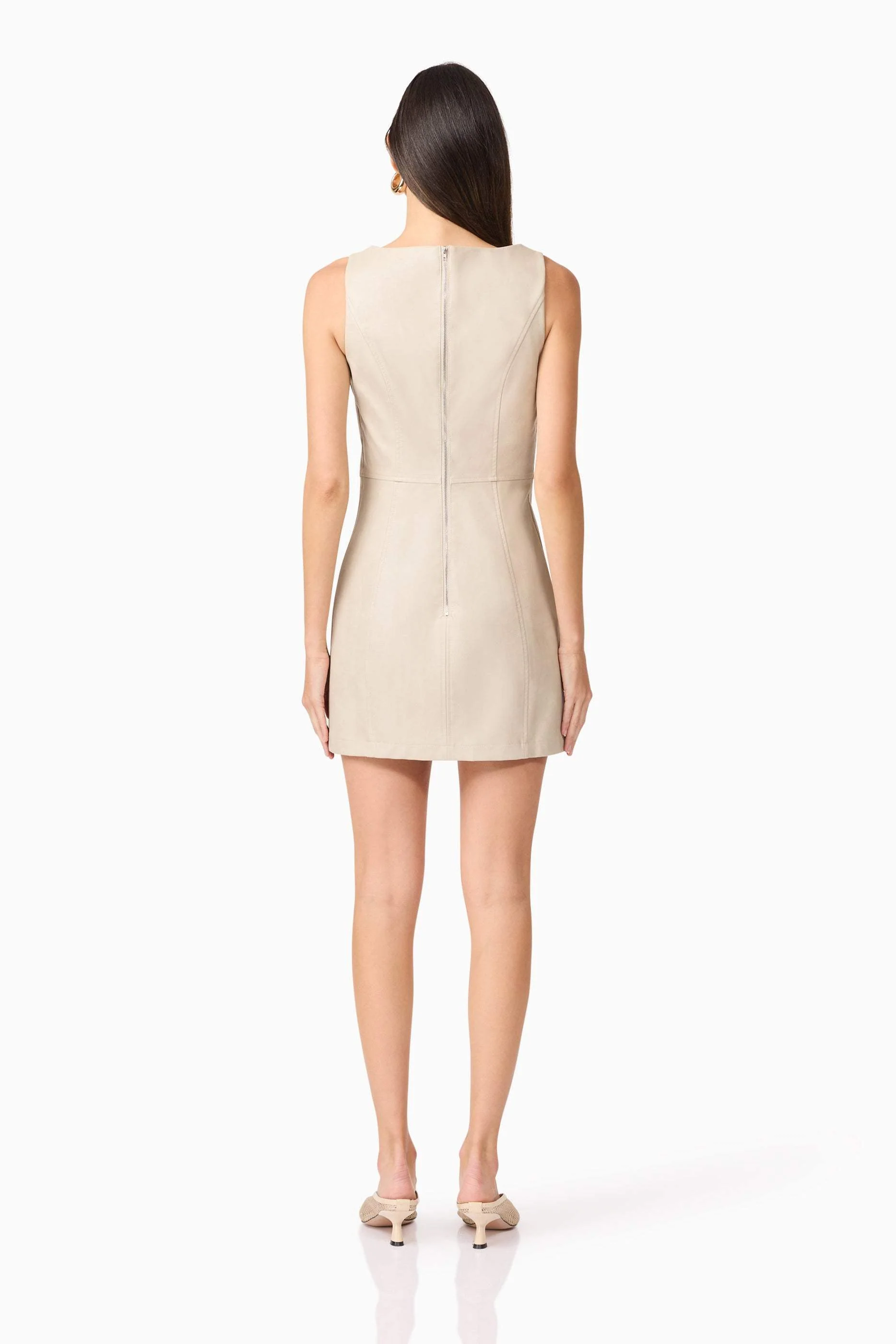 CURAAE Celina Leather Mini Dress