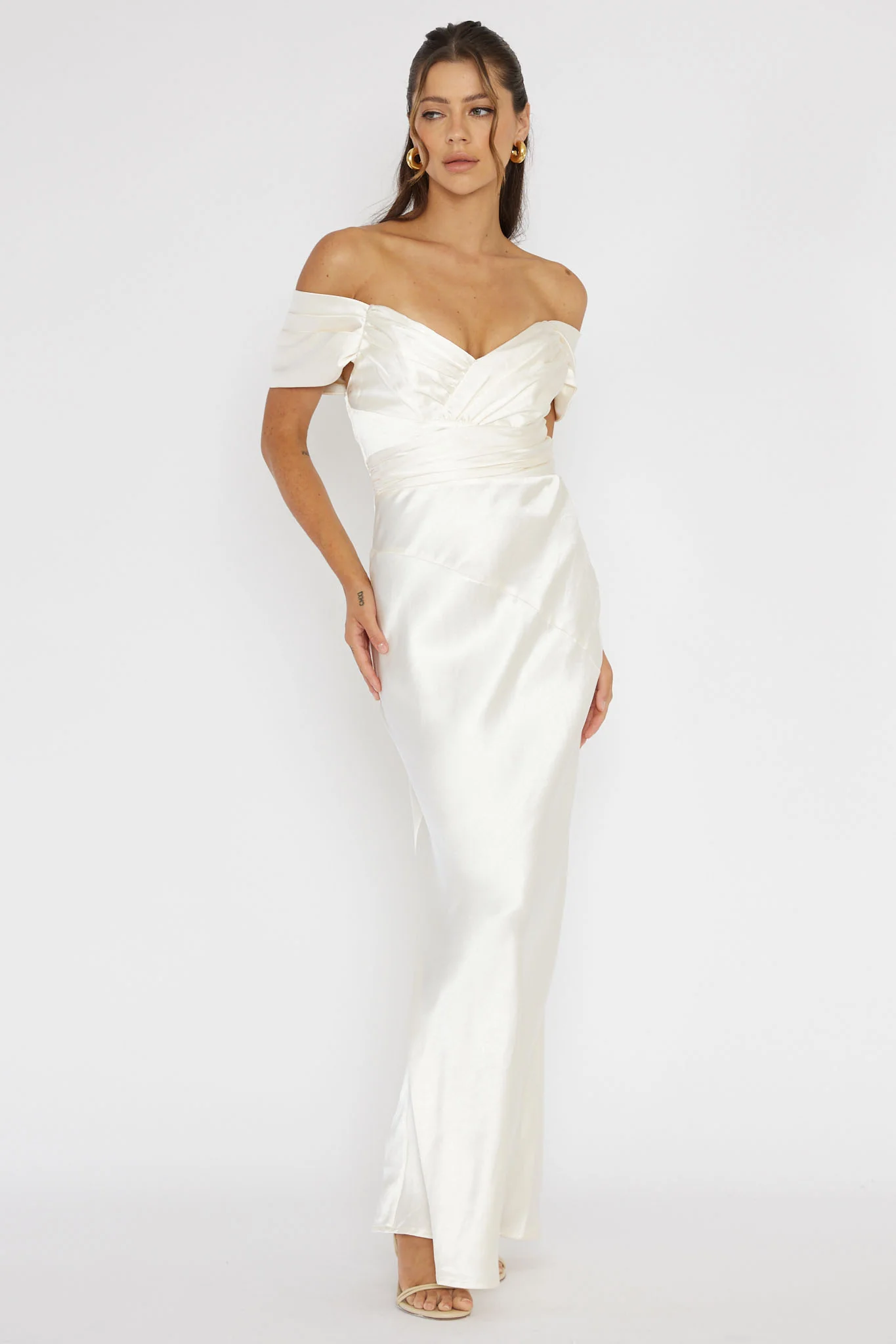 Katrina Off Shoulder Maxi Dress Butter