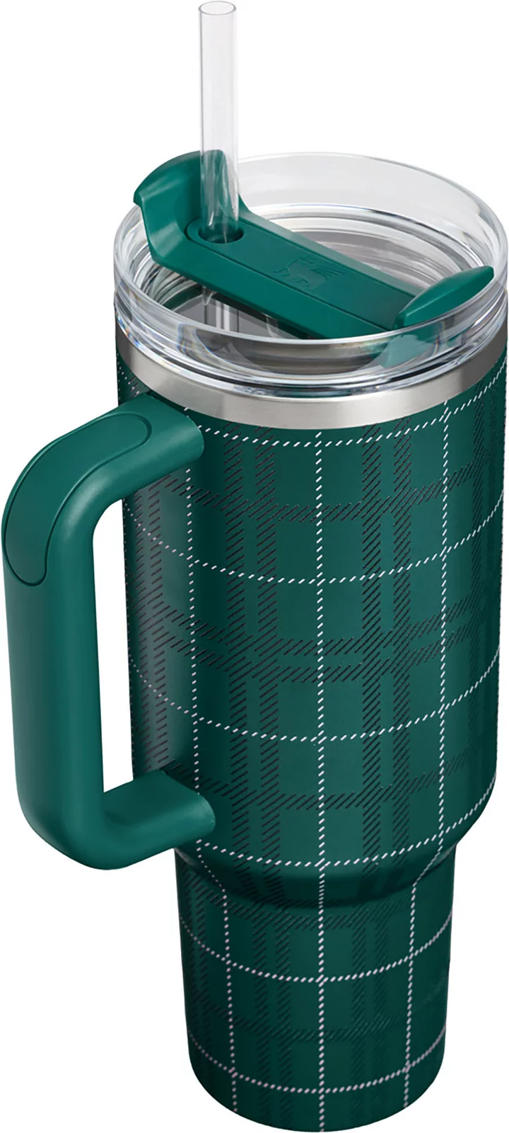 Stanley 40 oz. Quencher H2.0 FlowState Tumbler - Holiday - Shadow Green Plaid