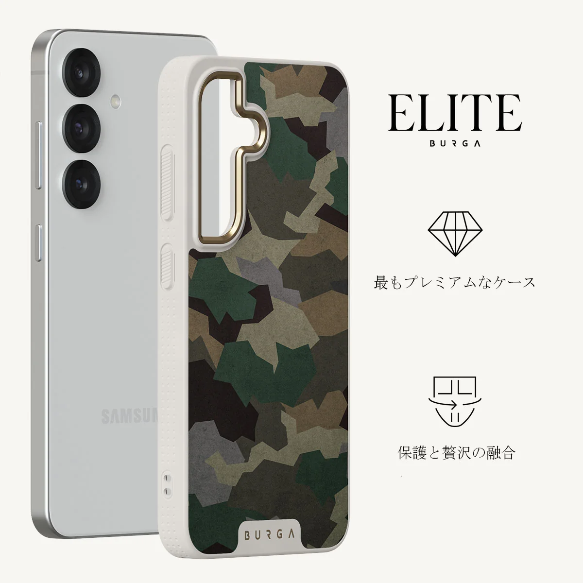 Tropical Green Camo - Samsung Galaxy S25 Plus ケース