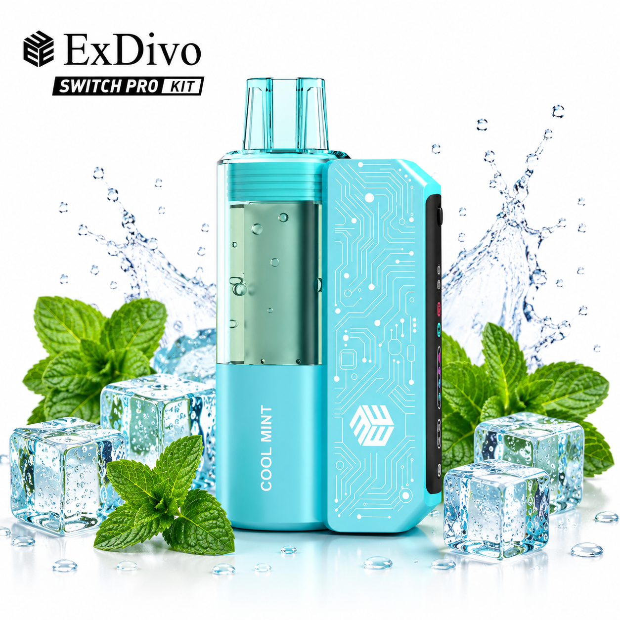 COOL MINT - ExDivo BRIGHT MIRROR 35K Replaceable VAPE kit