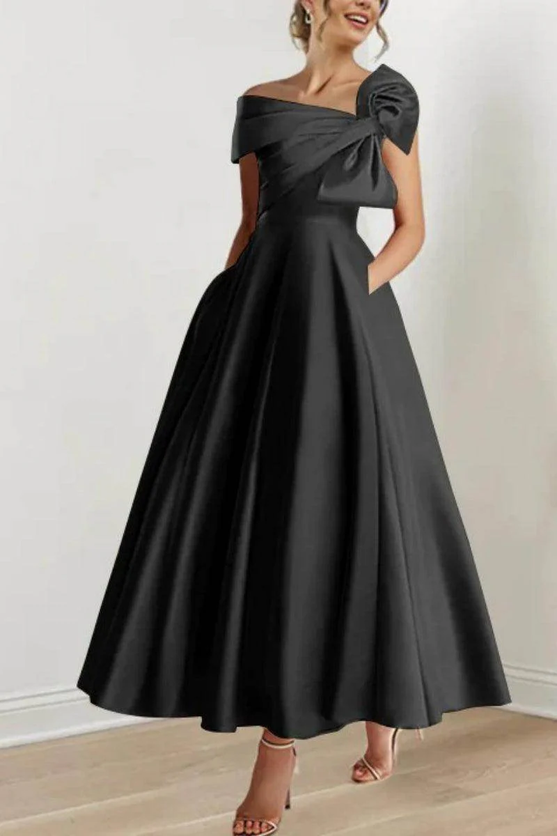 A Line Off The Shoulder Mother Dresses with Bows CM0333