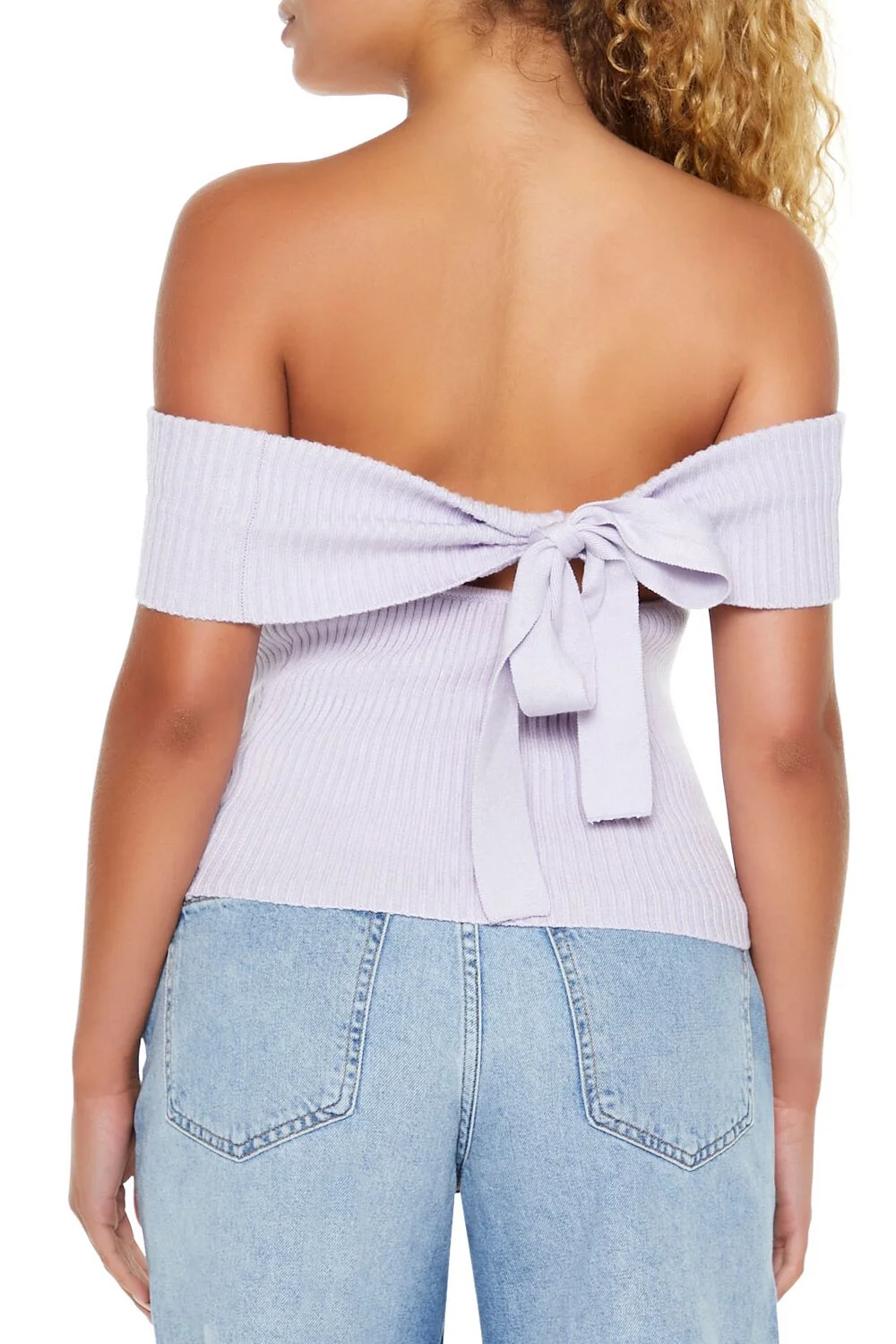 Off-the-Shoulder Sweater-Knit Top