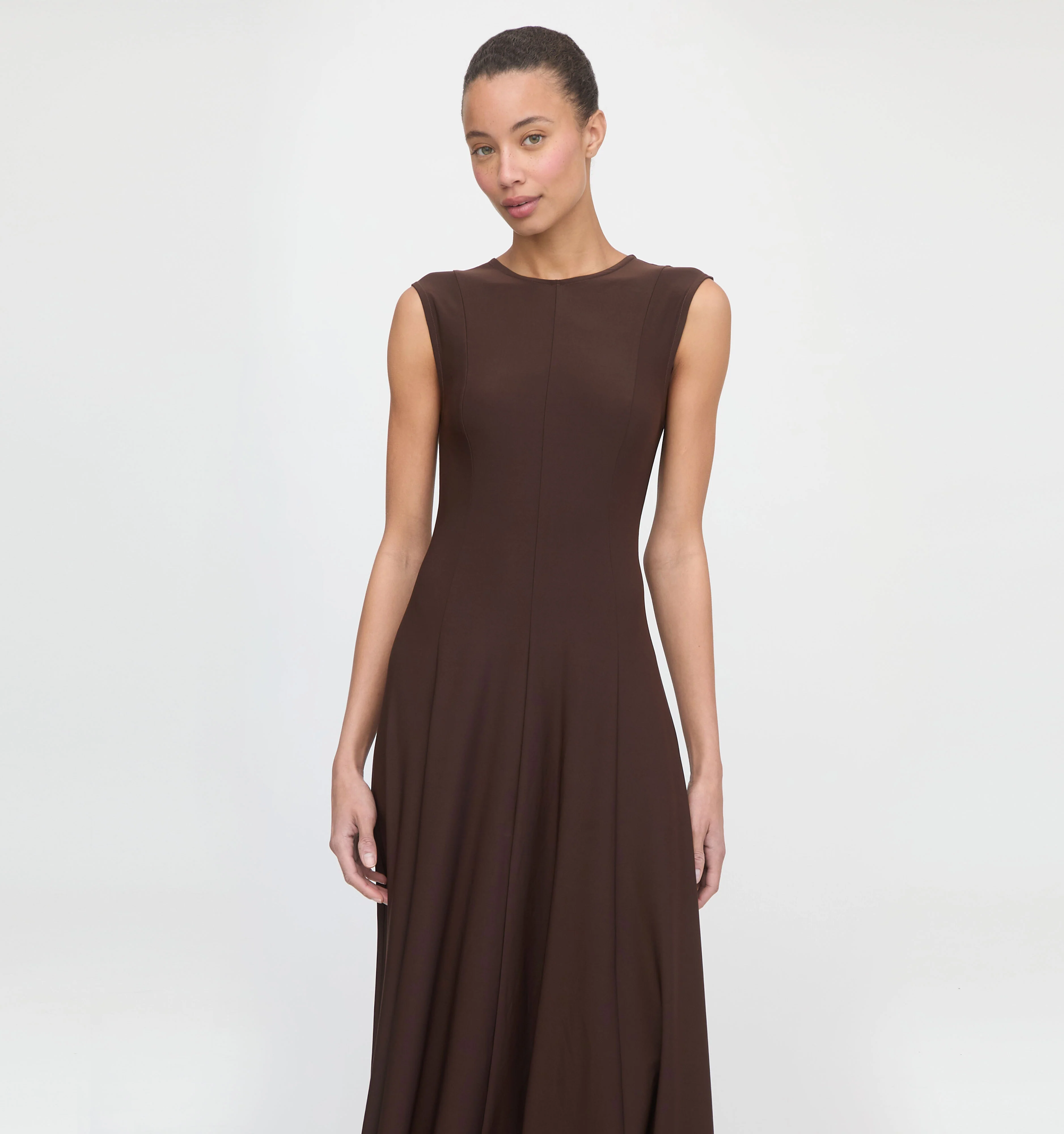 The Mila Dress - Chocolate Jersey