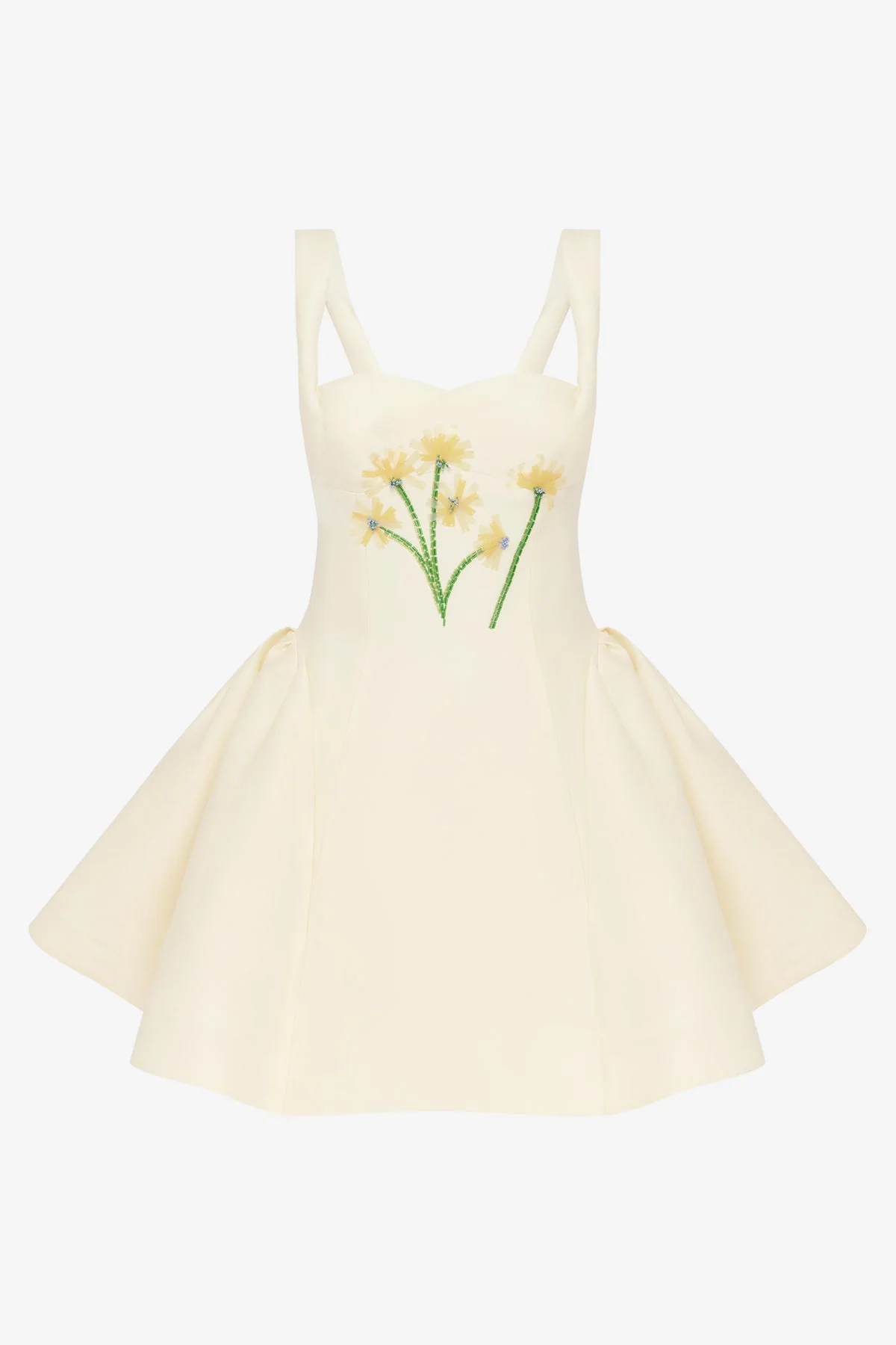 Ariel Embellished Wool Mini Dress - Wildflower