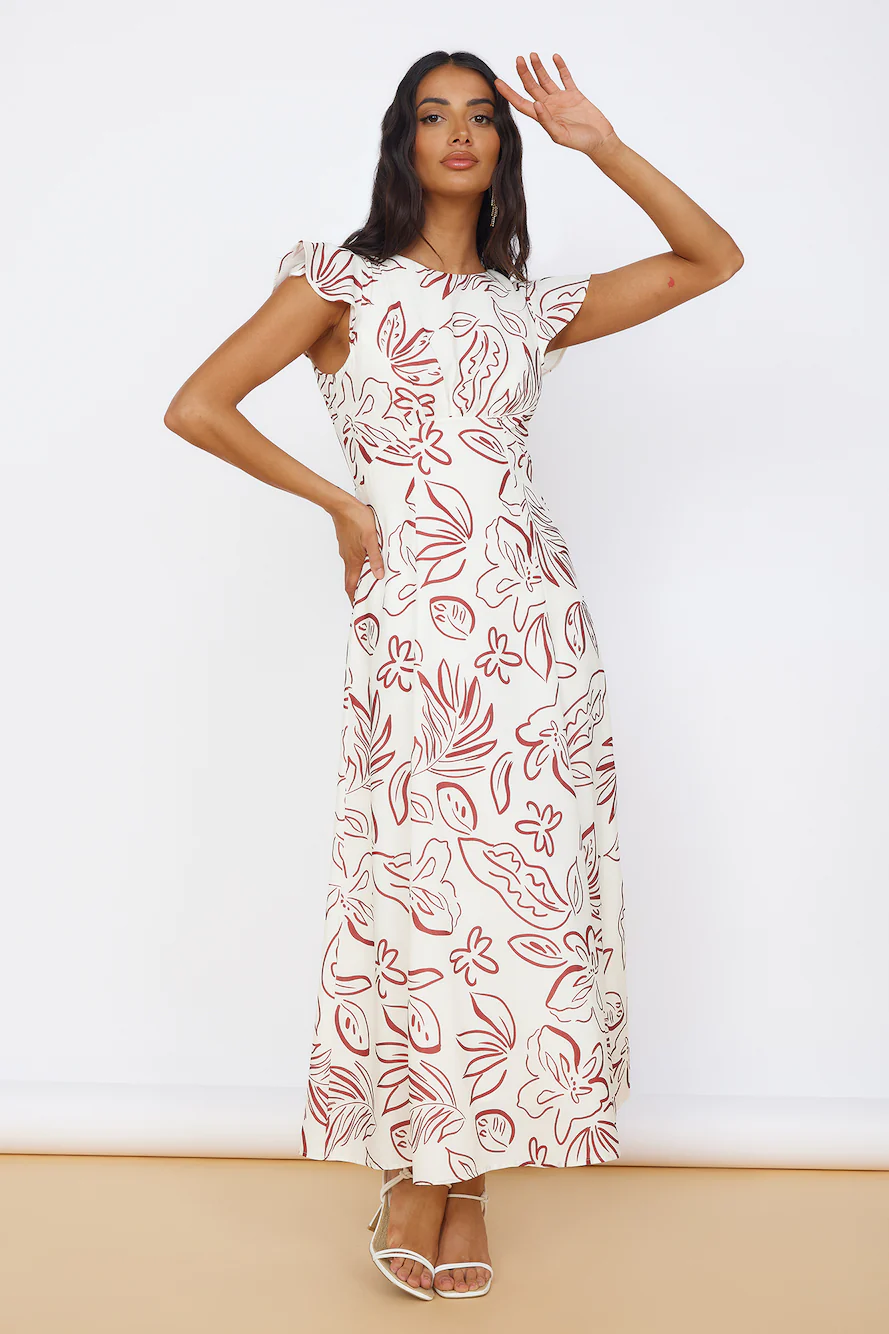 Star of Destiny Maxi Dress White