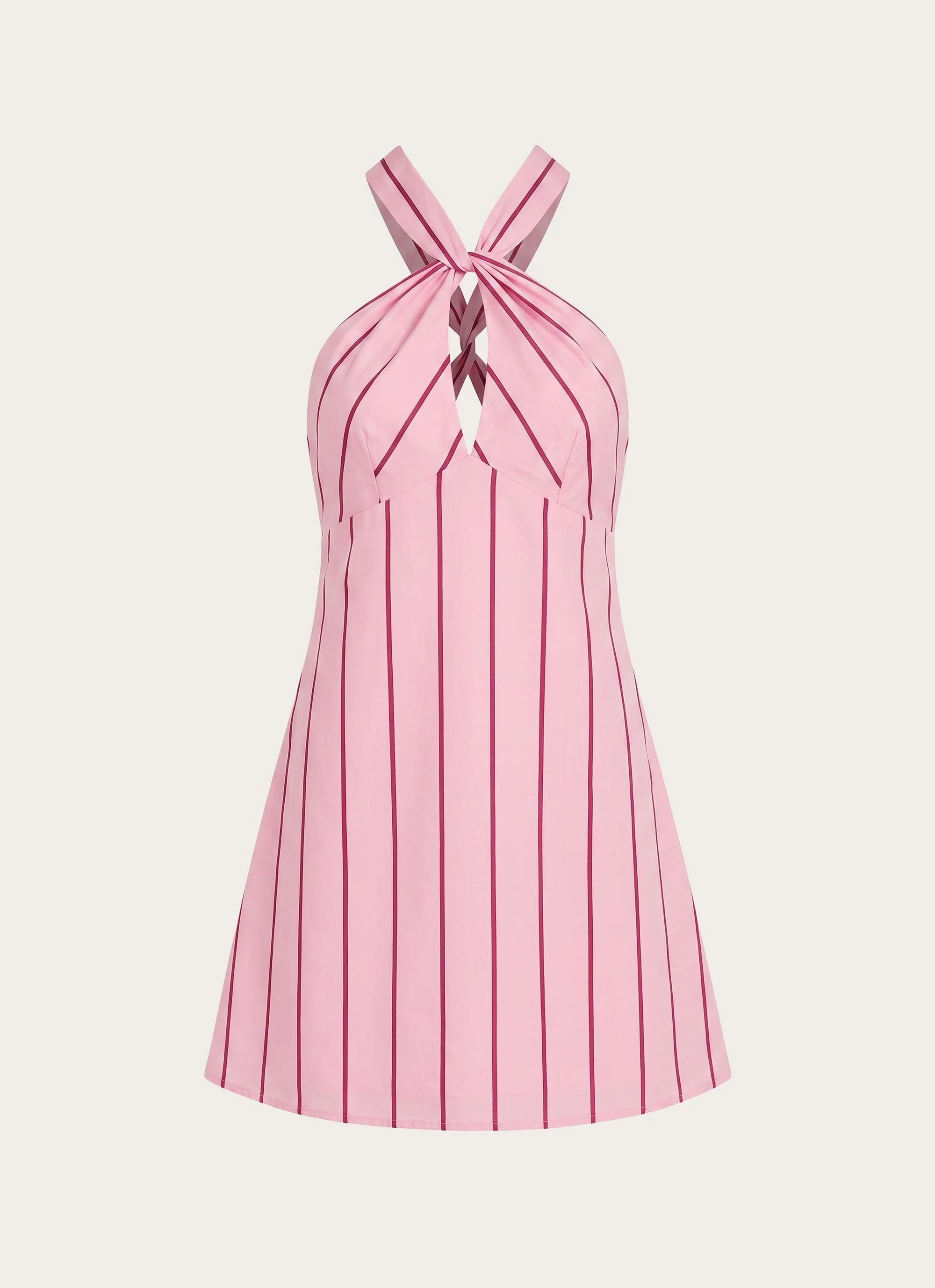 Malric Mini Dress - Strawberry Stripe - luluinthesky