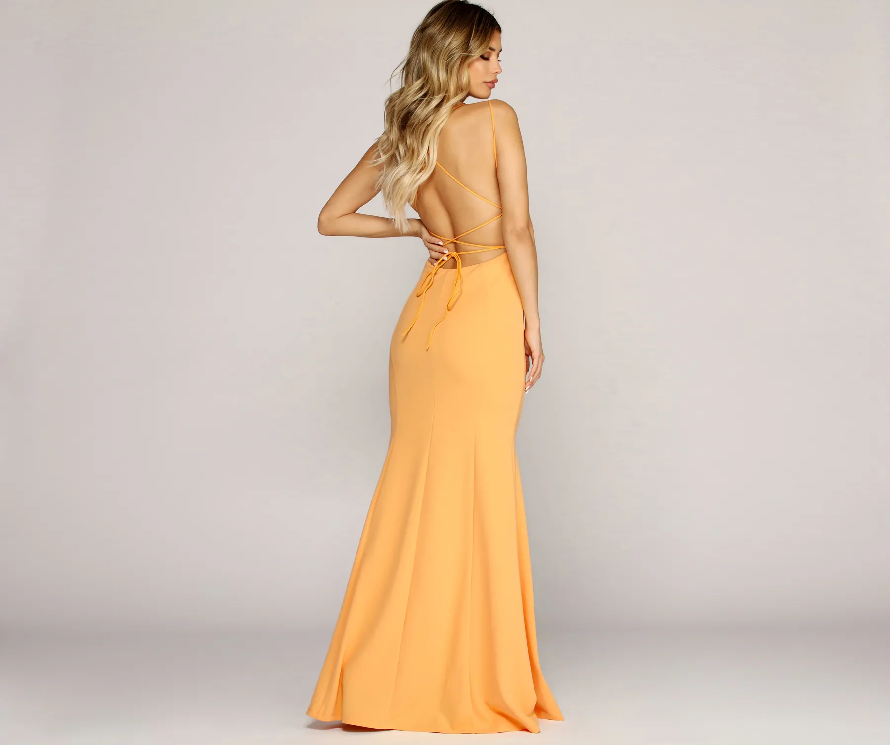 Angie Formal Lattice Mermaid Dress