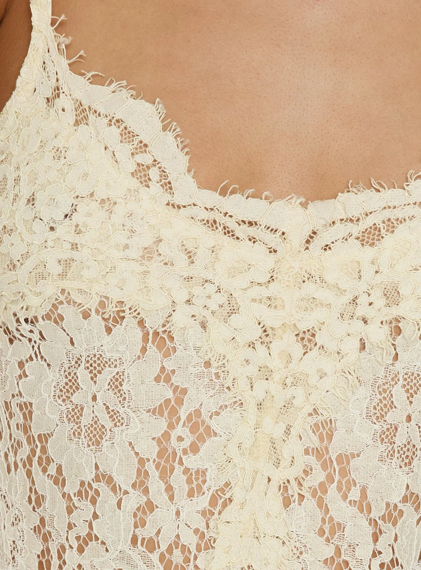 Lovedream Lace Maxi Dress Yellow