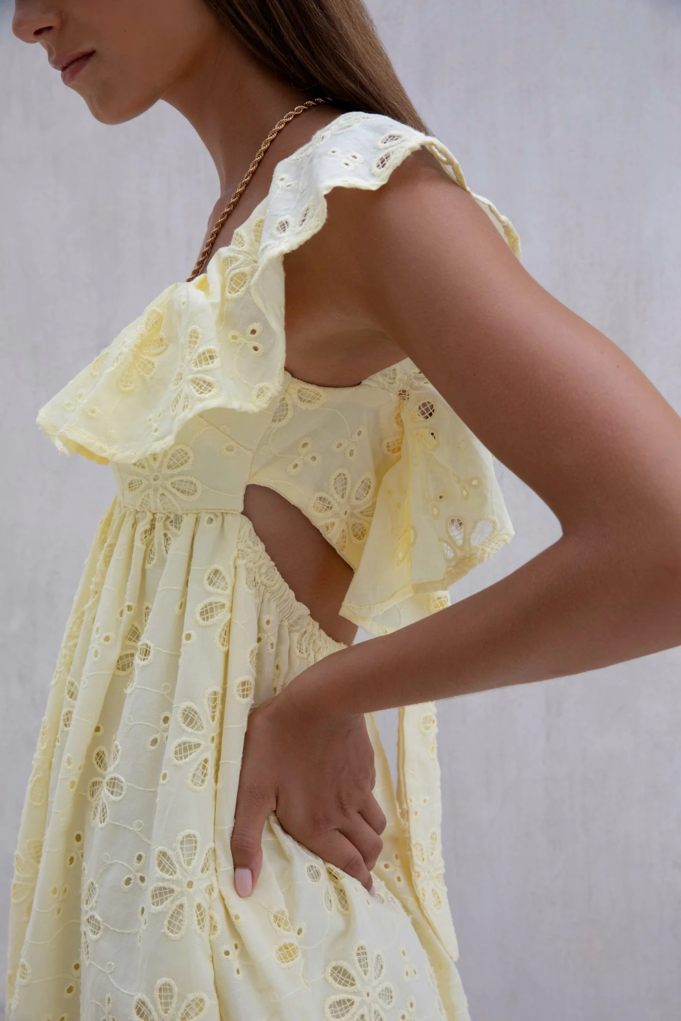 True Blooms Mini Dress Yellow - luluinthesky