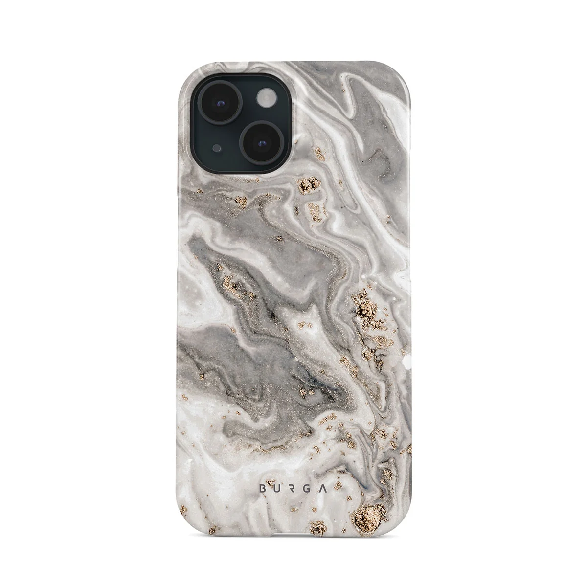 Snowstorm - Grey Marble iPhone 15 Plus ケース