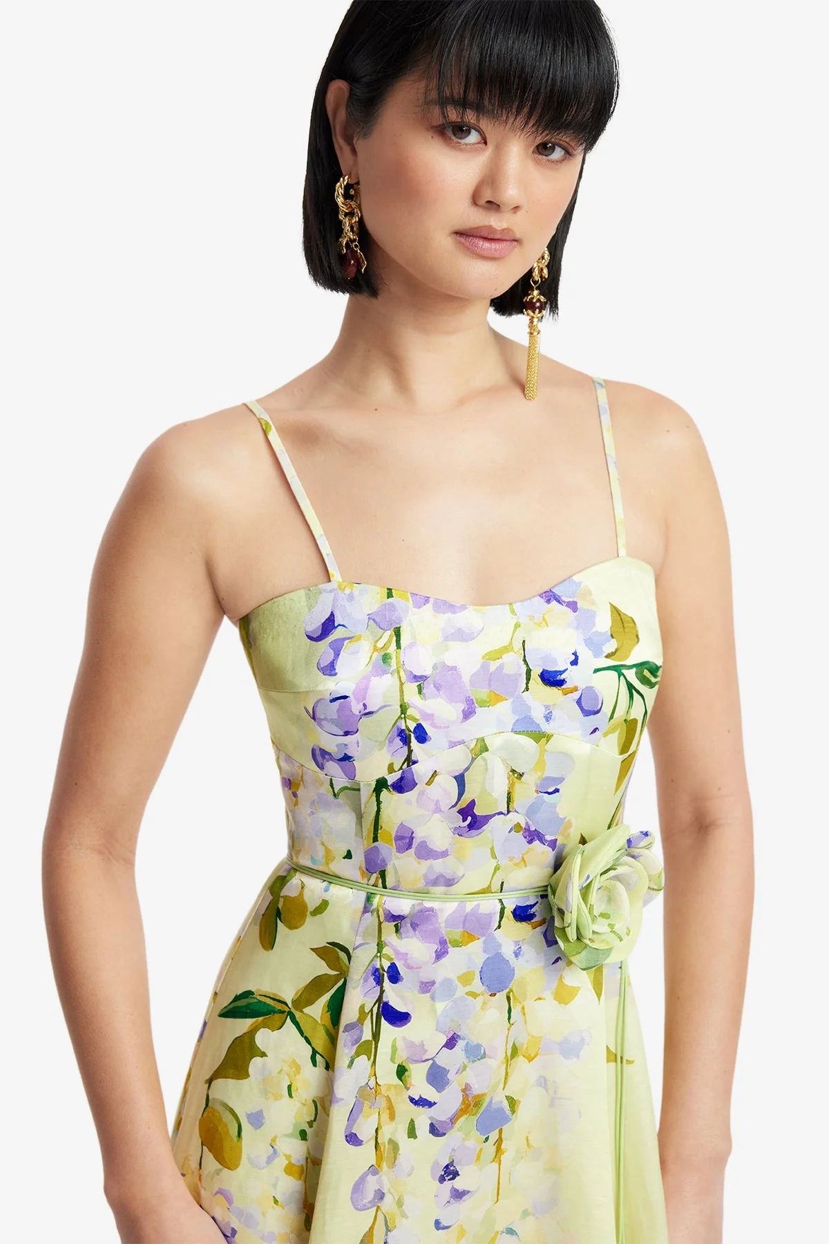 Mariela Midi Dress - Wisteria Print