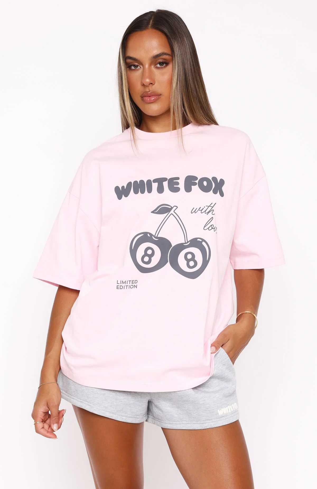 With Love In The Moment Oversized Tee Pink