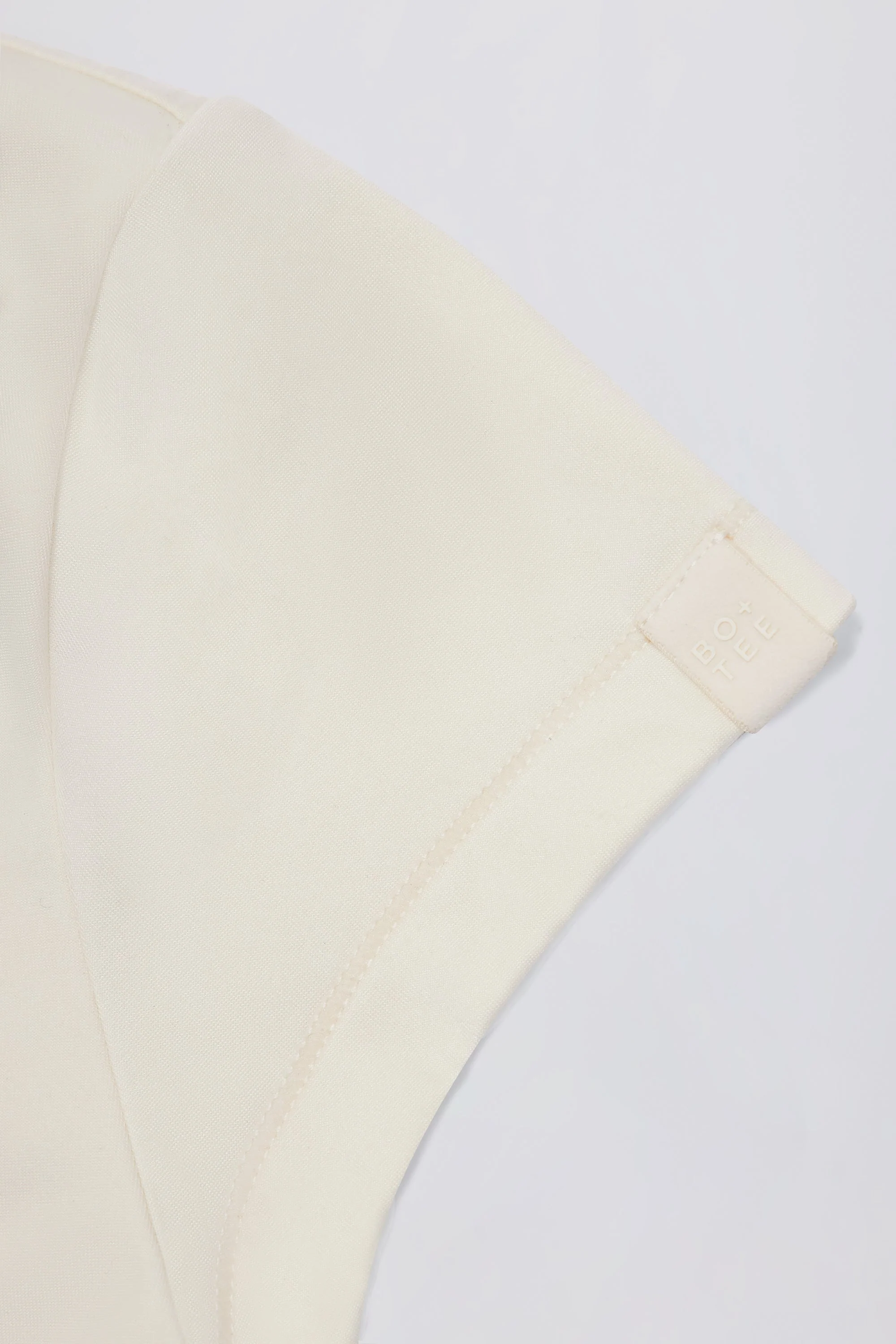 Cut-Out Longline T-Shirt in Oat