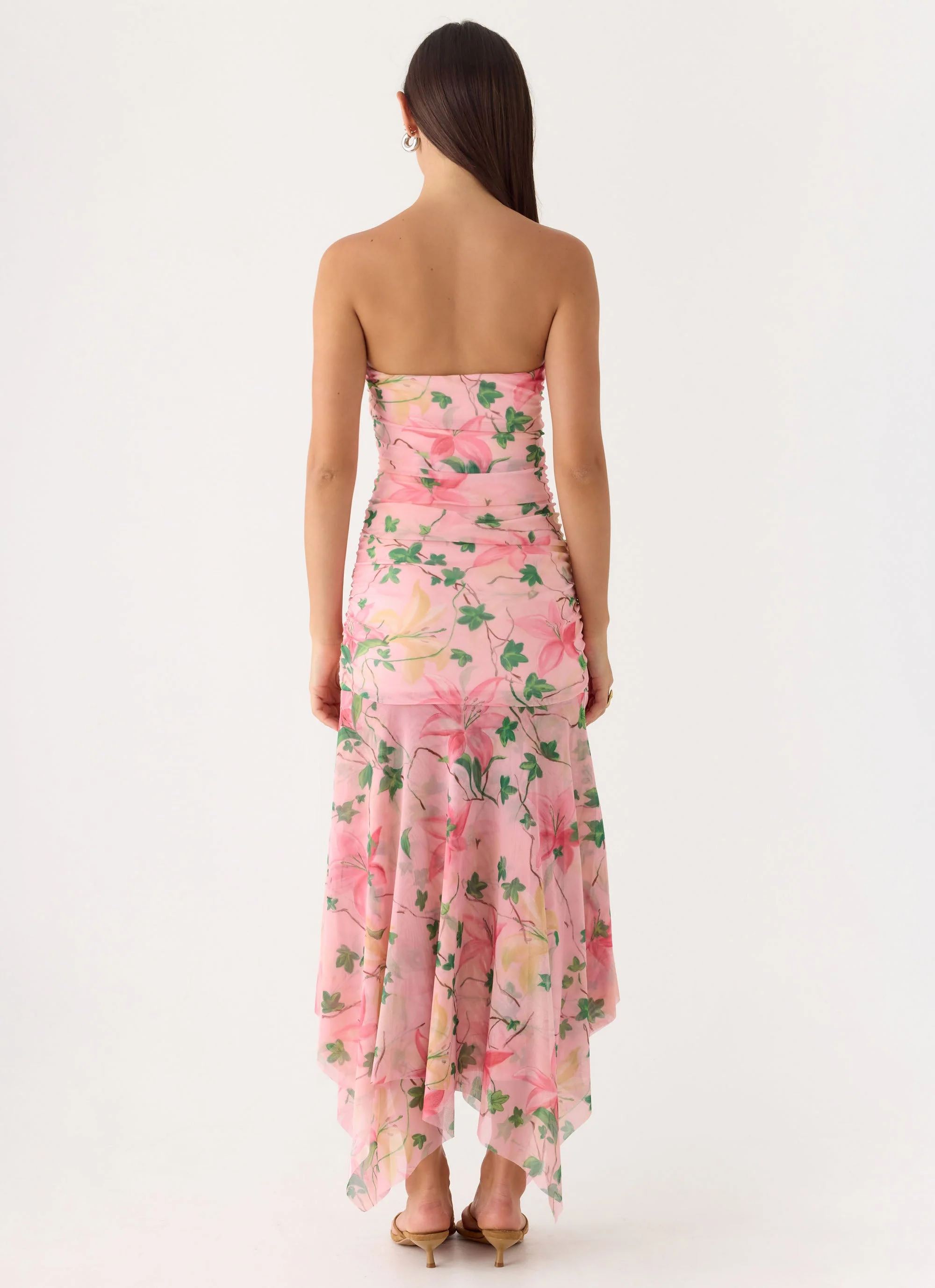 Bingle Midi Dress - Blooming Spring - luluinthesky