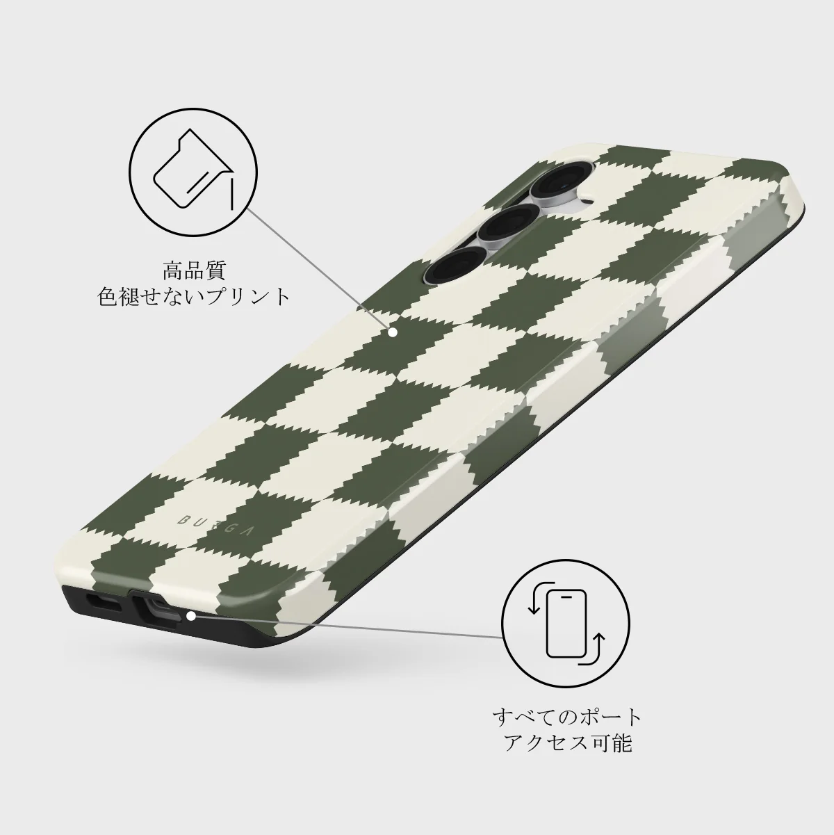 Retro Grid - Samsung Galaxy S25 FE ケース