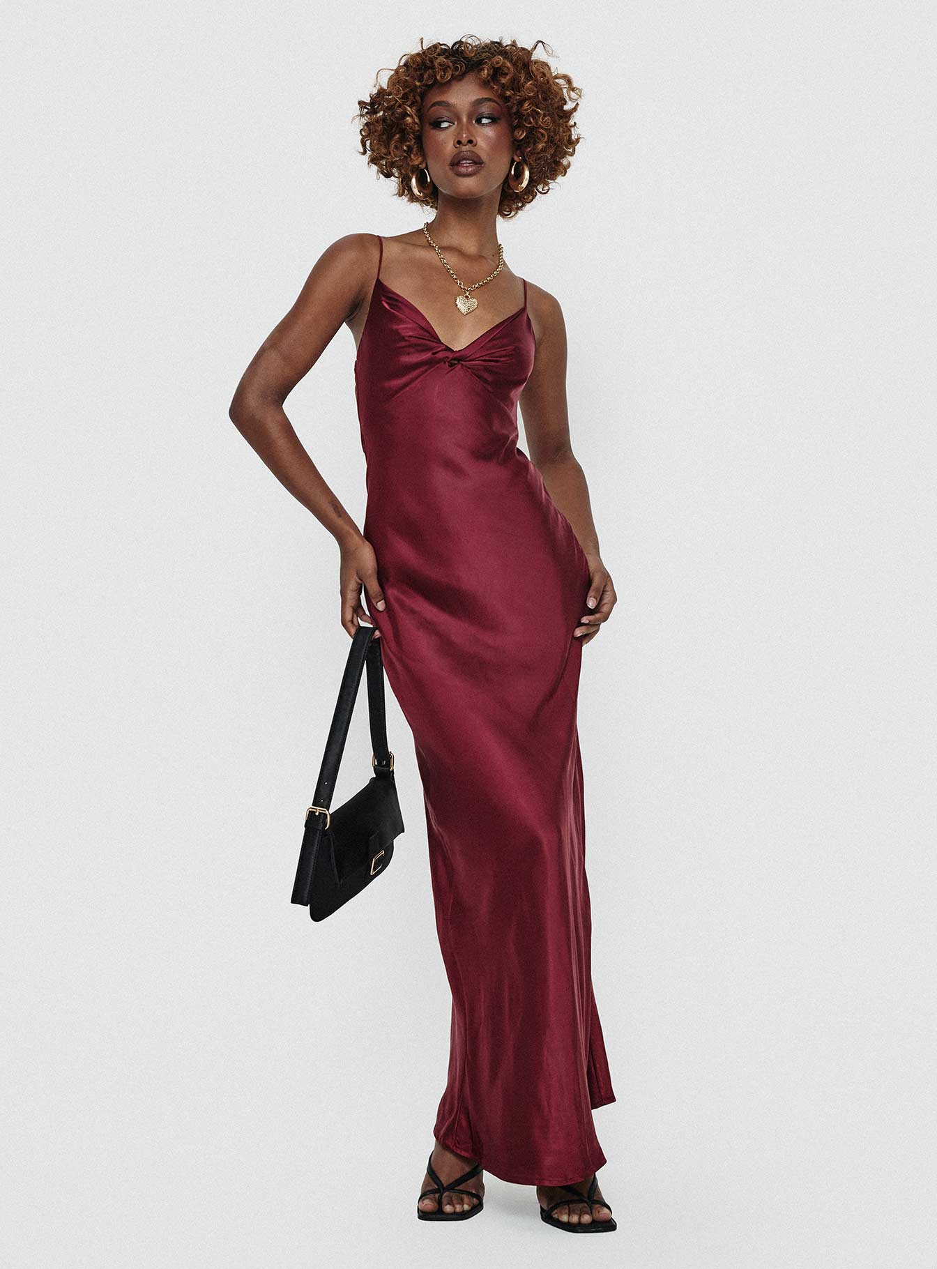 Marilyn Maxi Dress Wine - luluinthesky