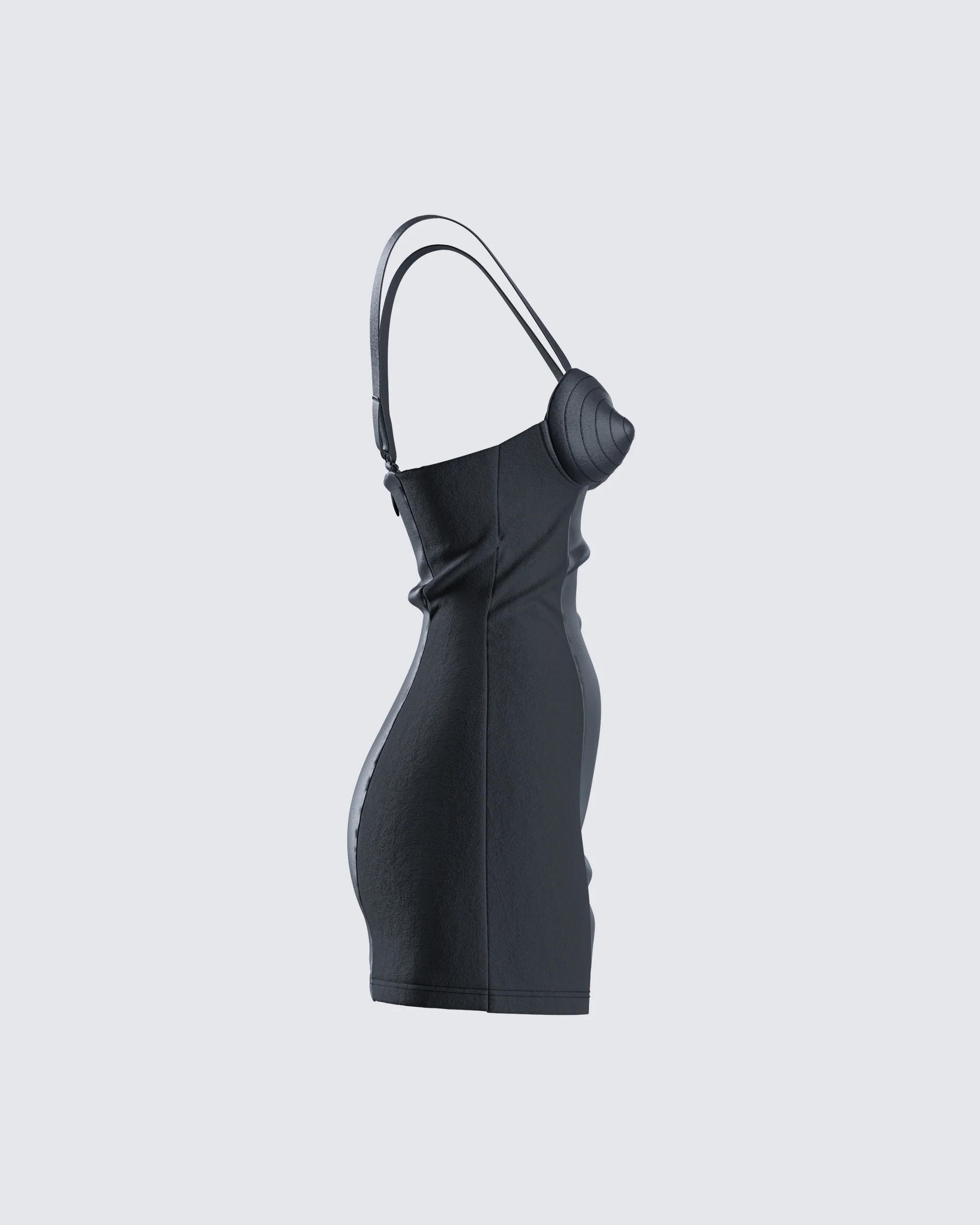 Maria Black Satin Bustier Dress