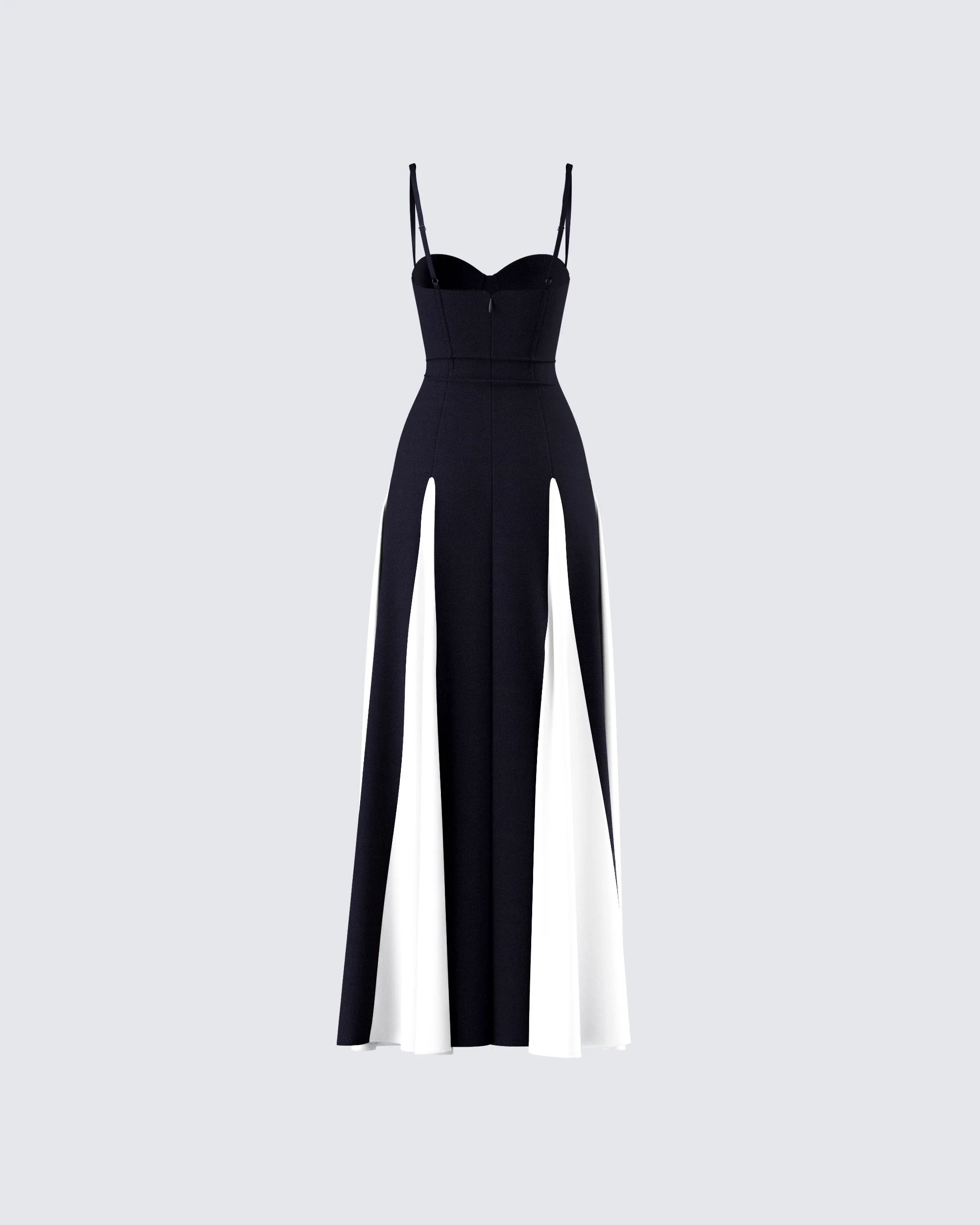 Skylah Black and White Gown