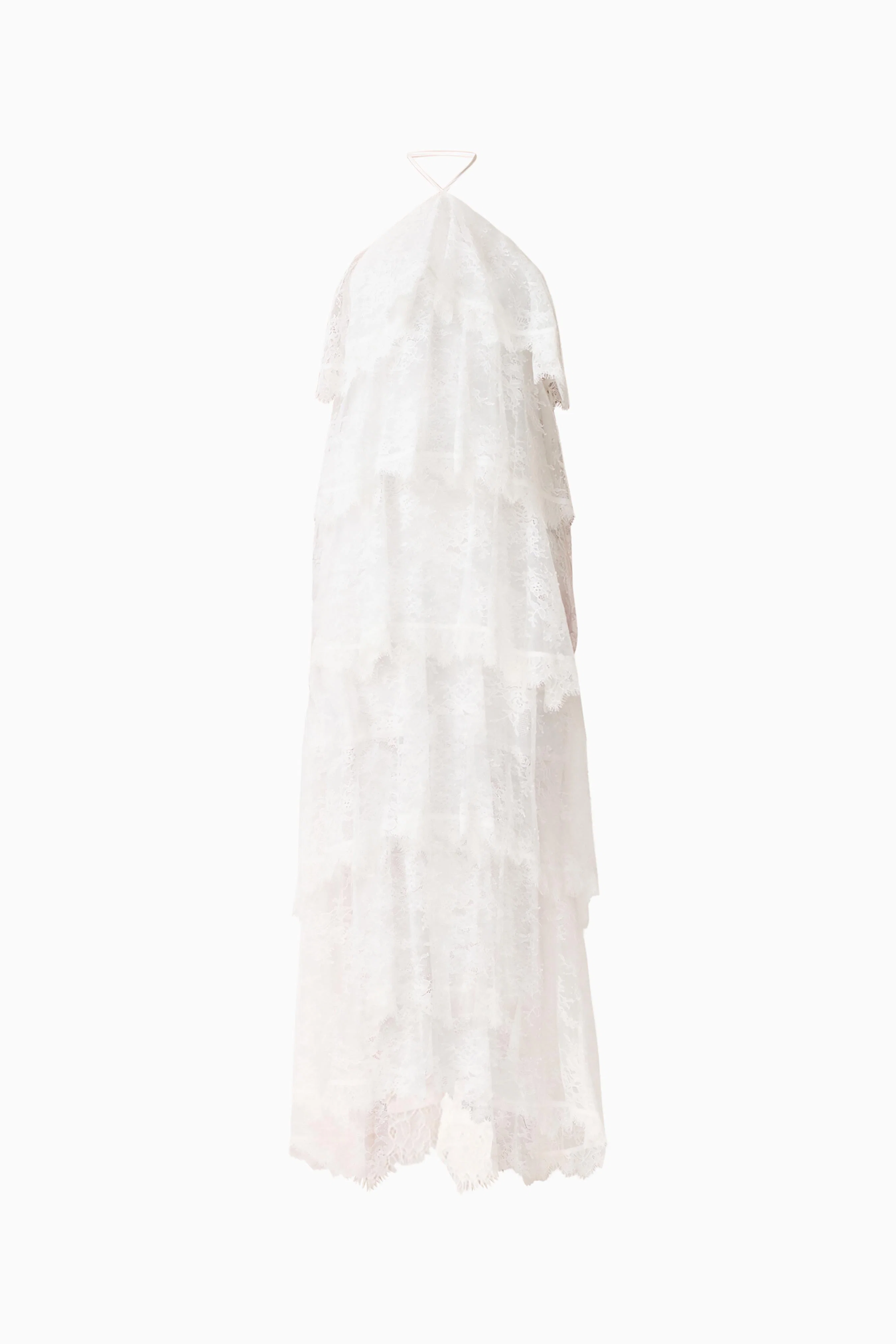Evelin Lace Gown in White
