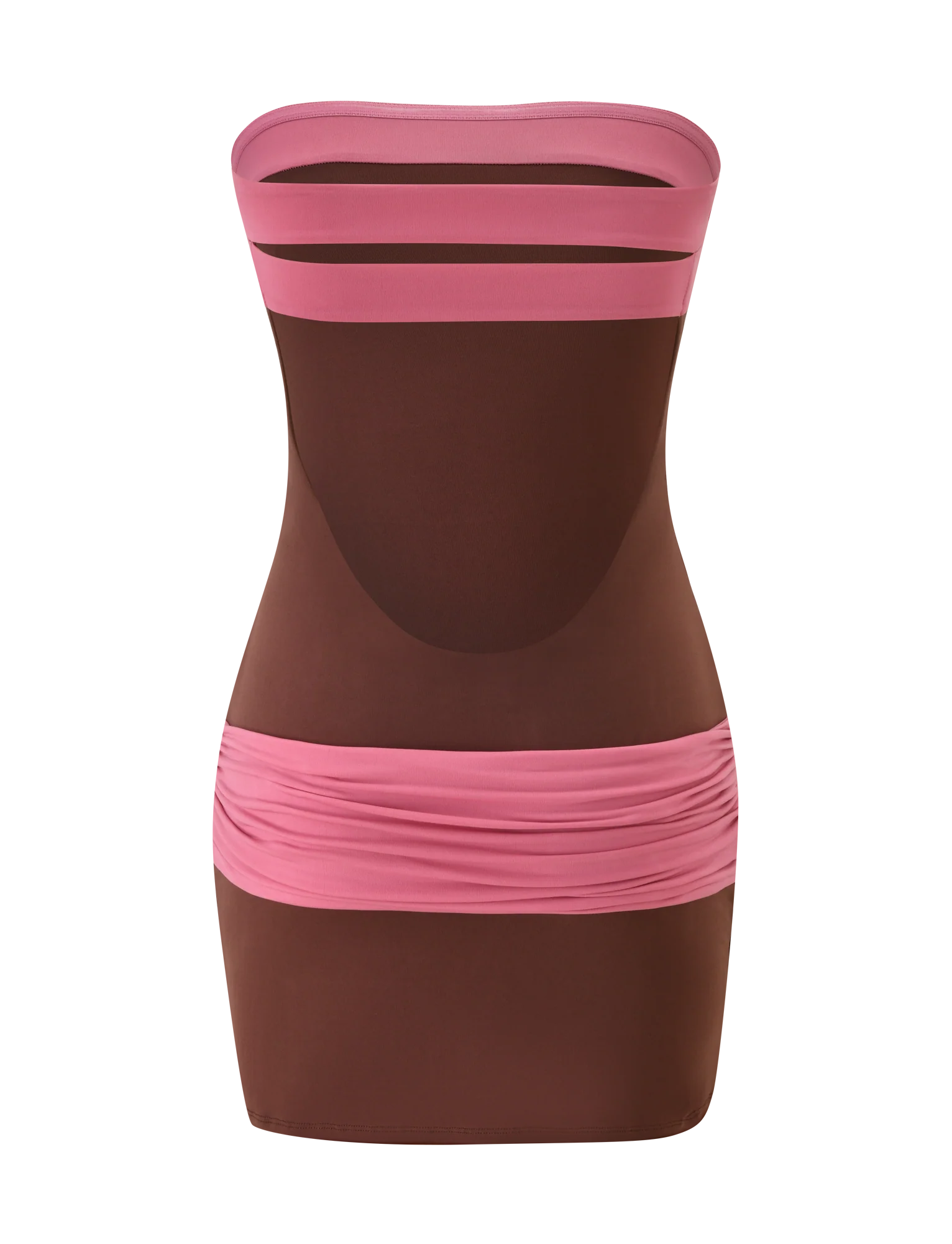 Eos Mini Dress - Espresso And Rose