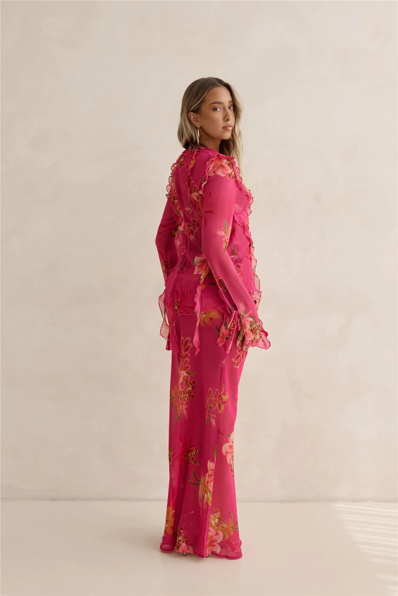Soft Island Dreams Maxi Skirt Pink