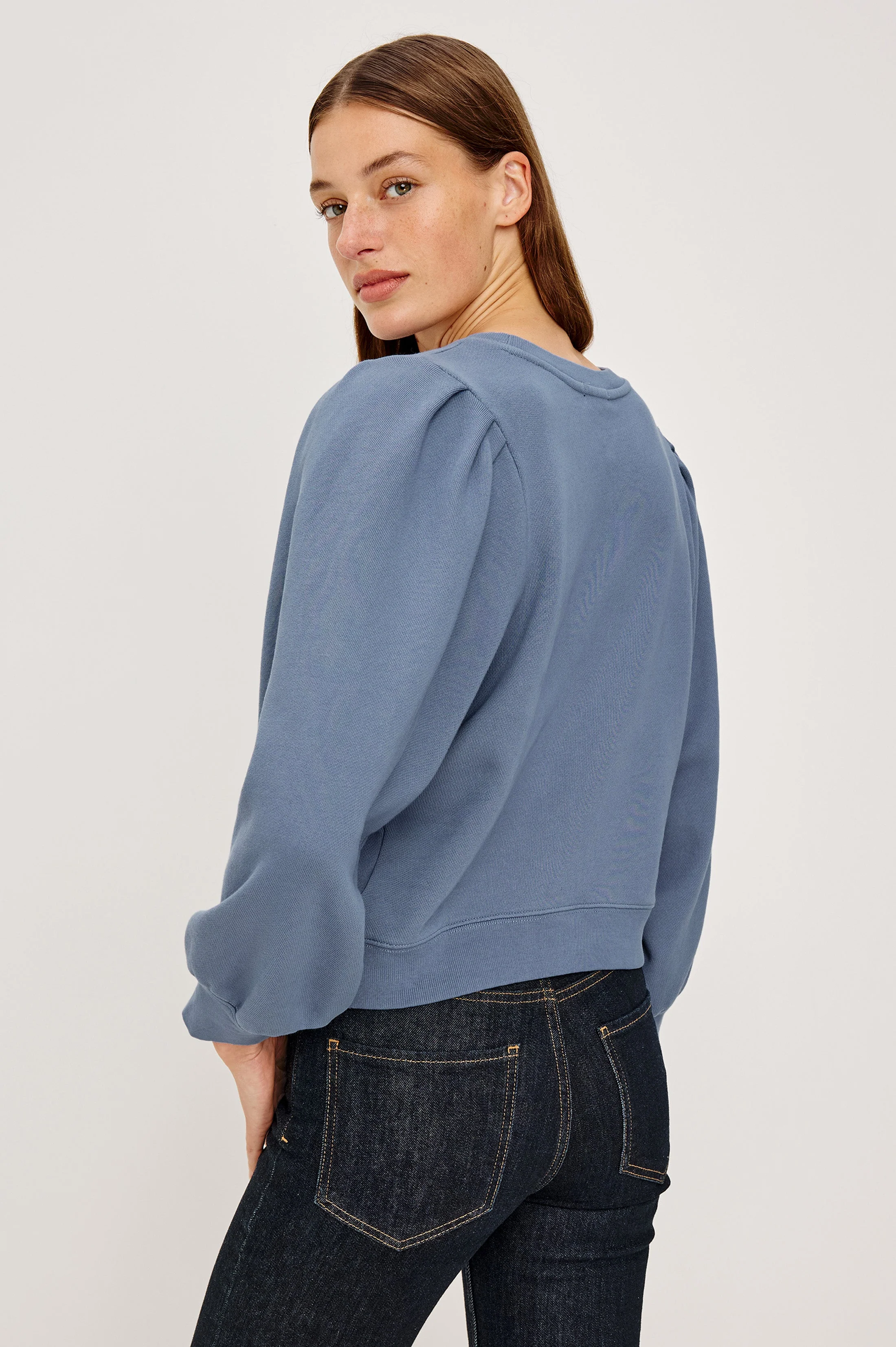 Tiffany Sweatshirt - Faded Periwinkle