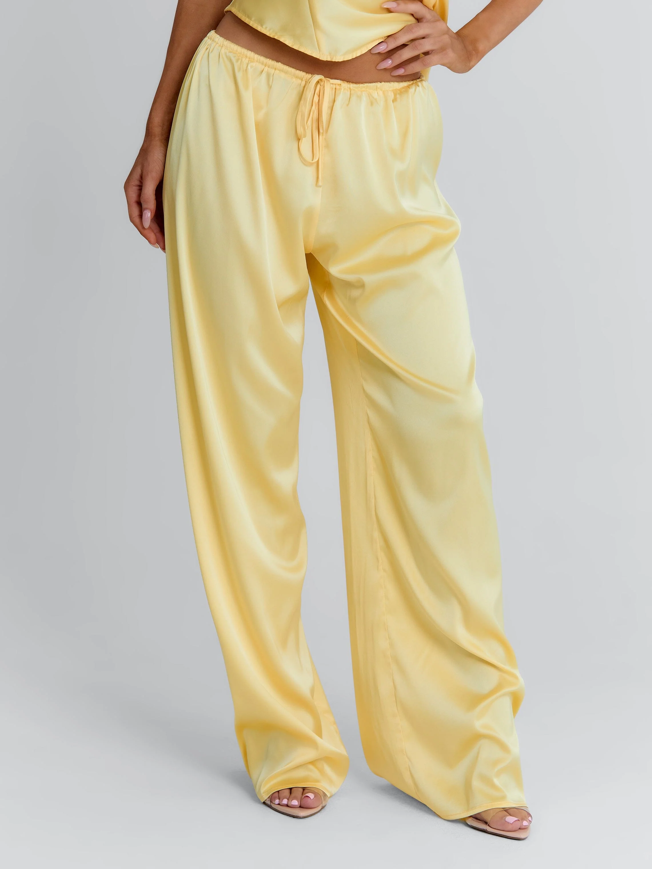 Clovelly-Satin-Pants-Yellow