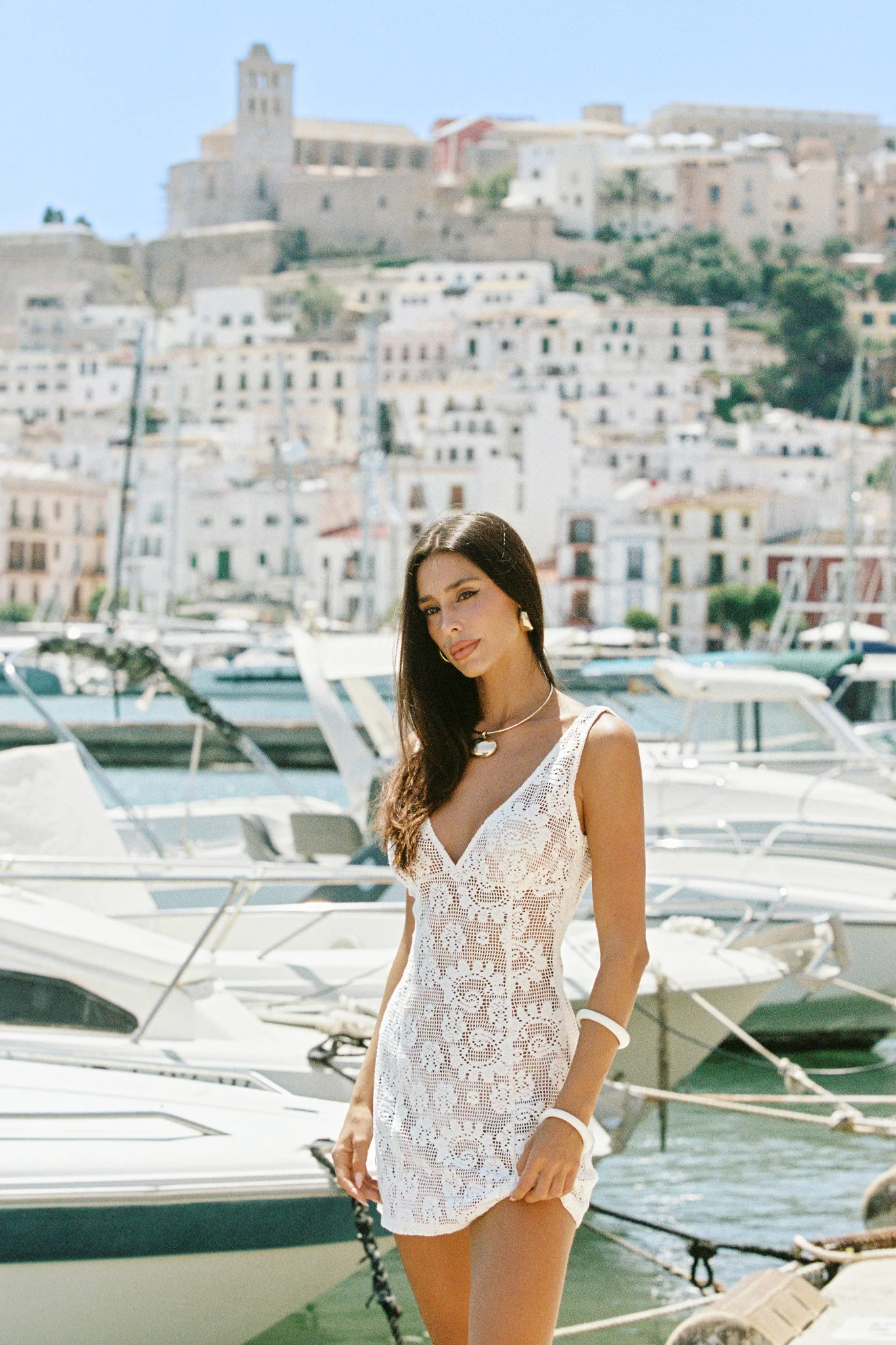 Agua Blanca Mini Dress Off White