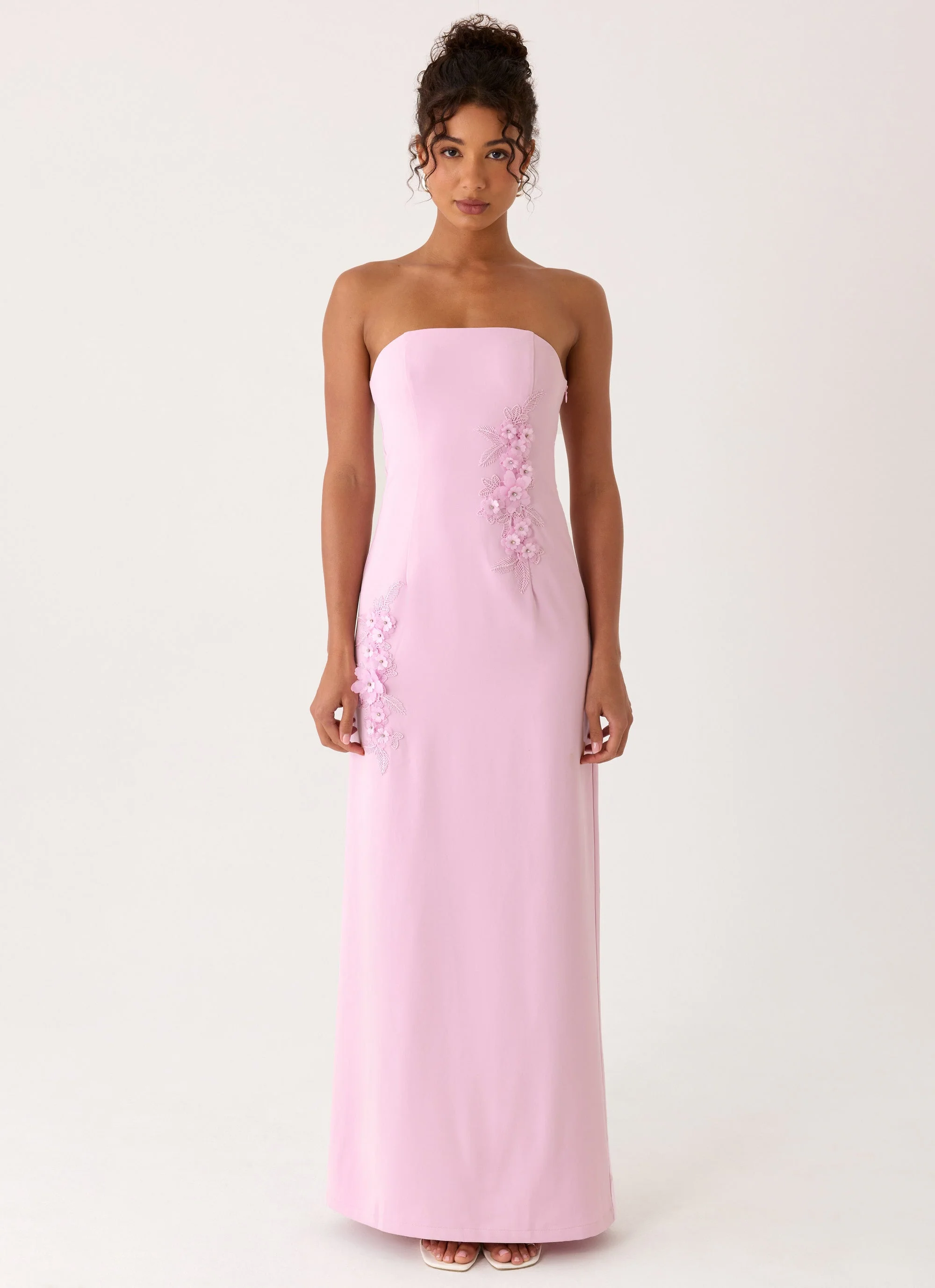 Monelise Strapless Maxi Dress - Pink