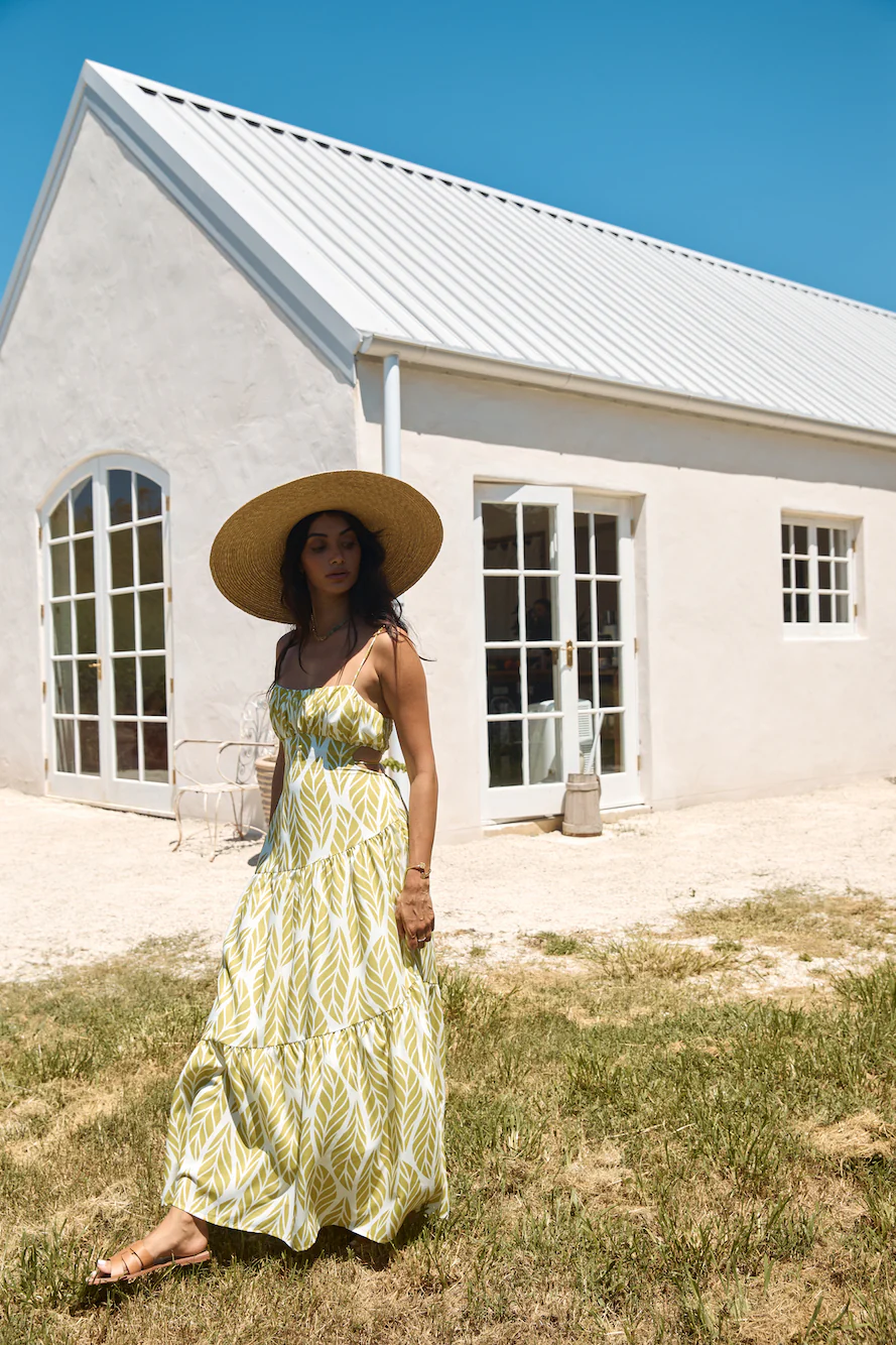Tropic Trails Maxi Dress Green