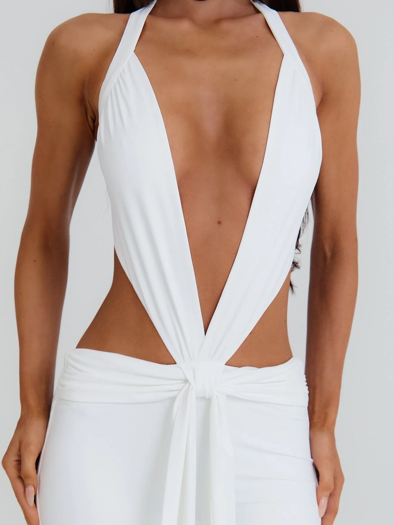 Isabela Capri Jumpsuit White