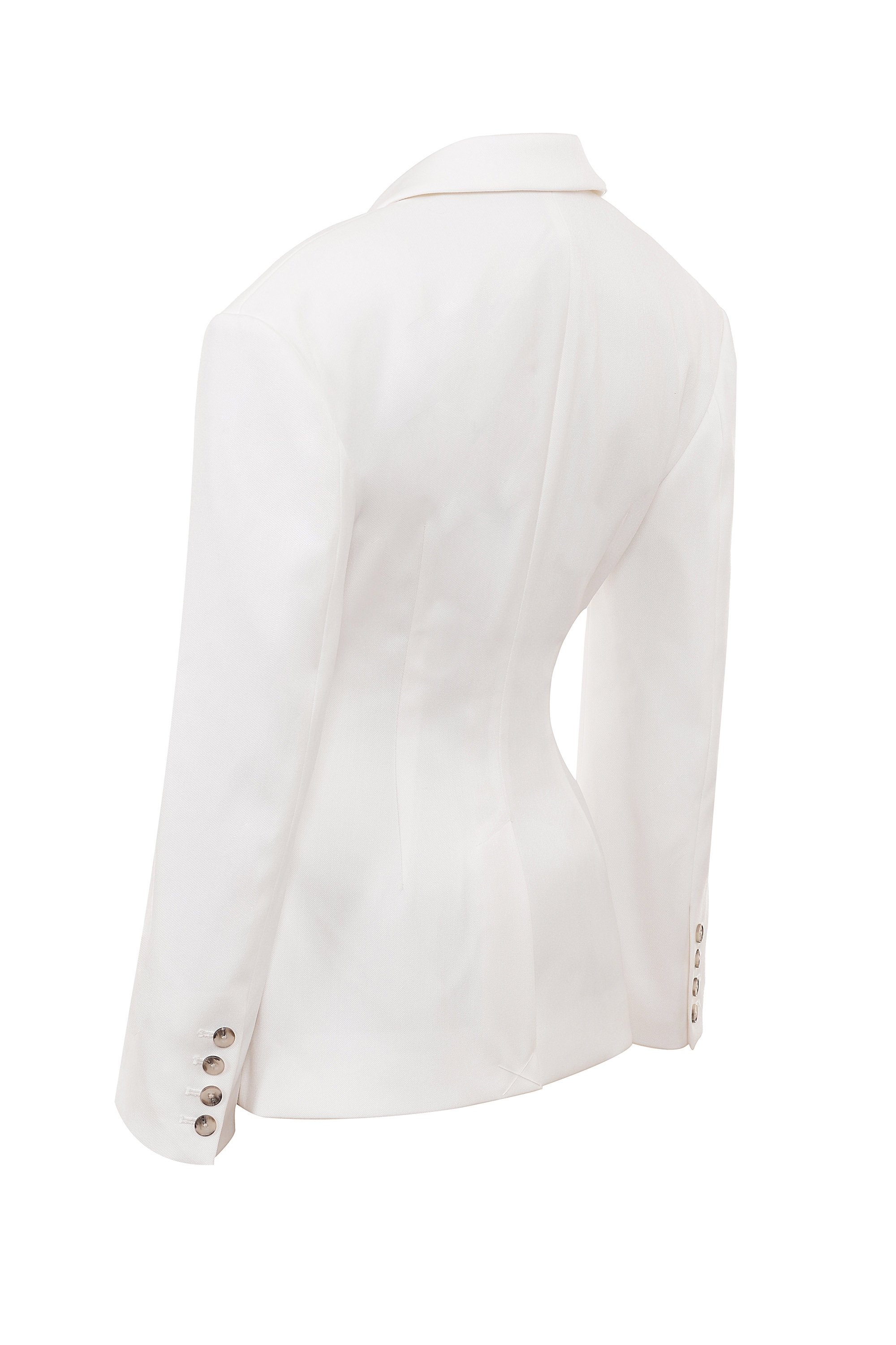 White Hourglass Blazer