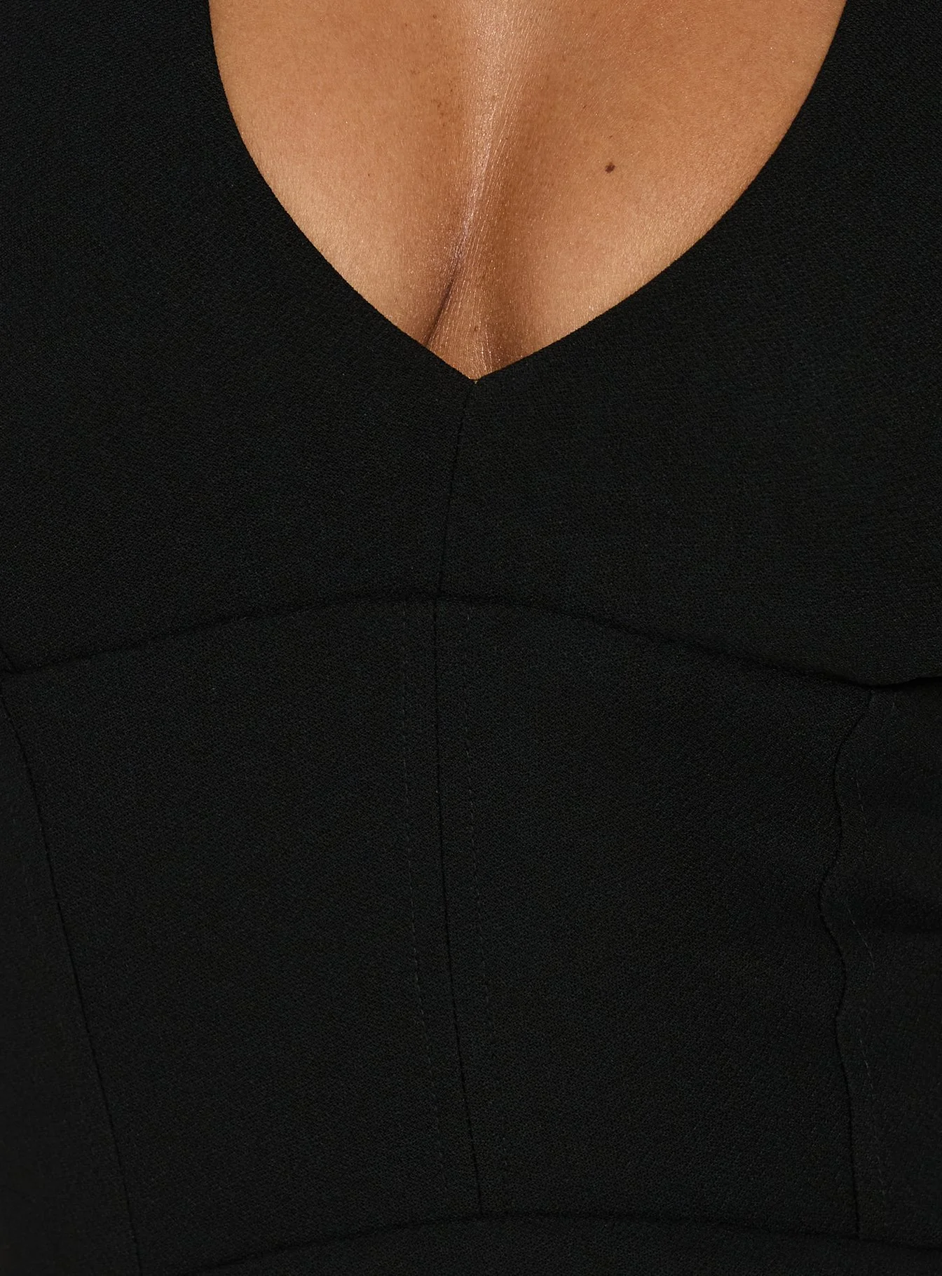 Claudina Halter Playsuit Black