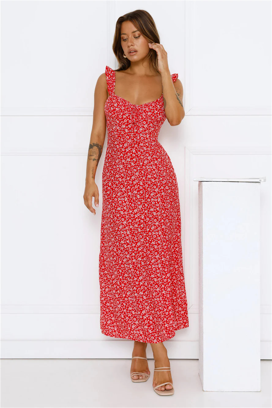 Here To Slay Maxi Dress Red