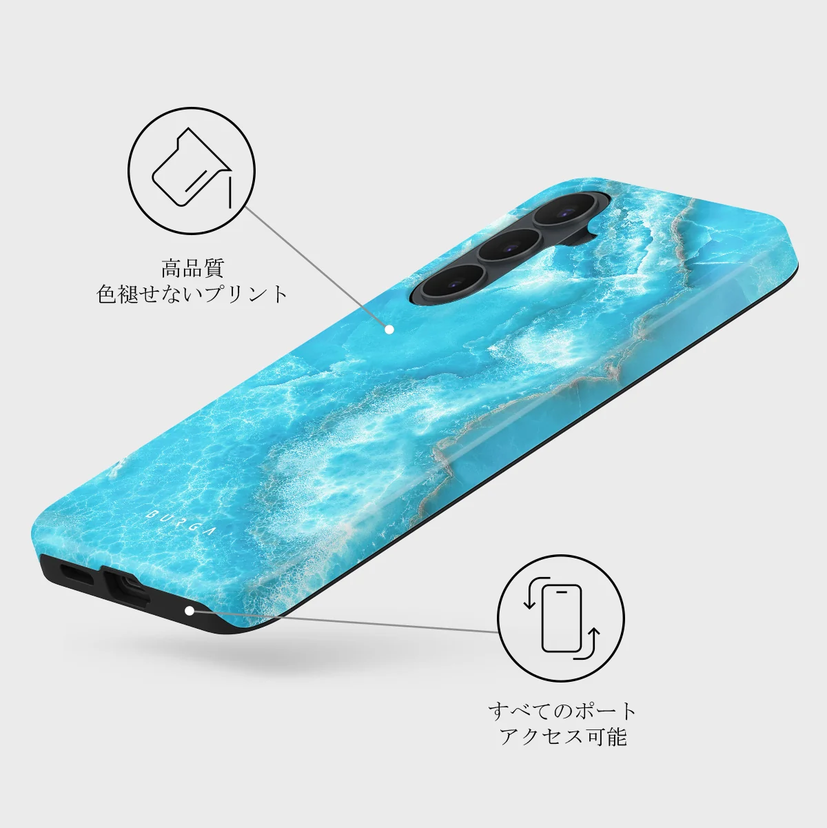 Ocean Waves - Samsung Galaxy S26 FE ケース